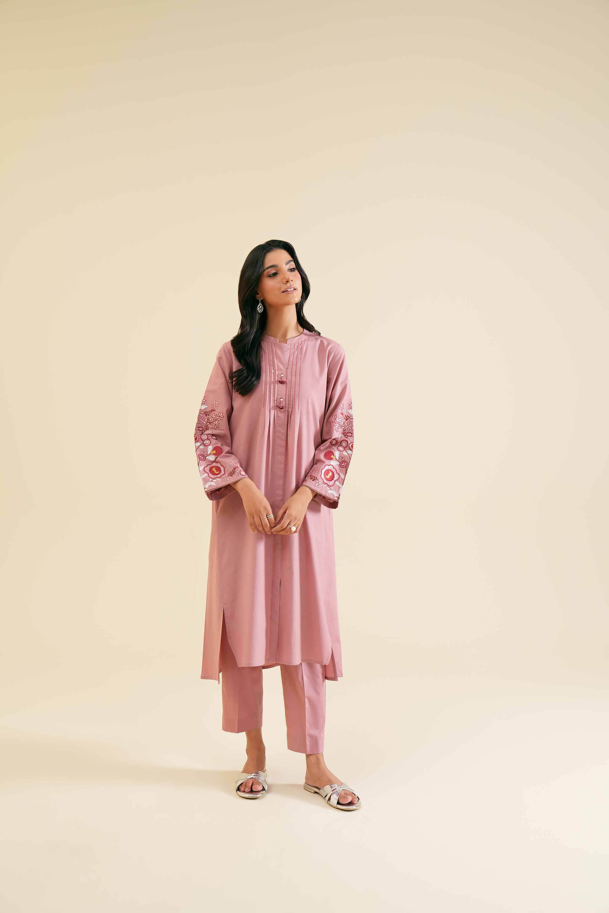 2 Piece - Embroidered Suit - PS24-342