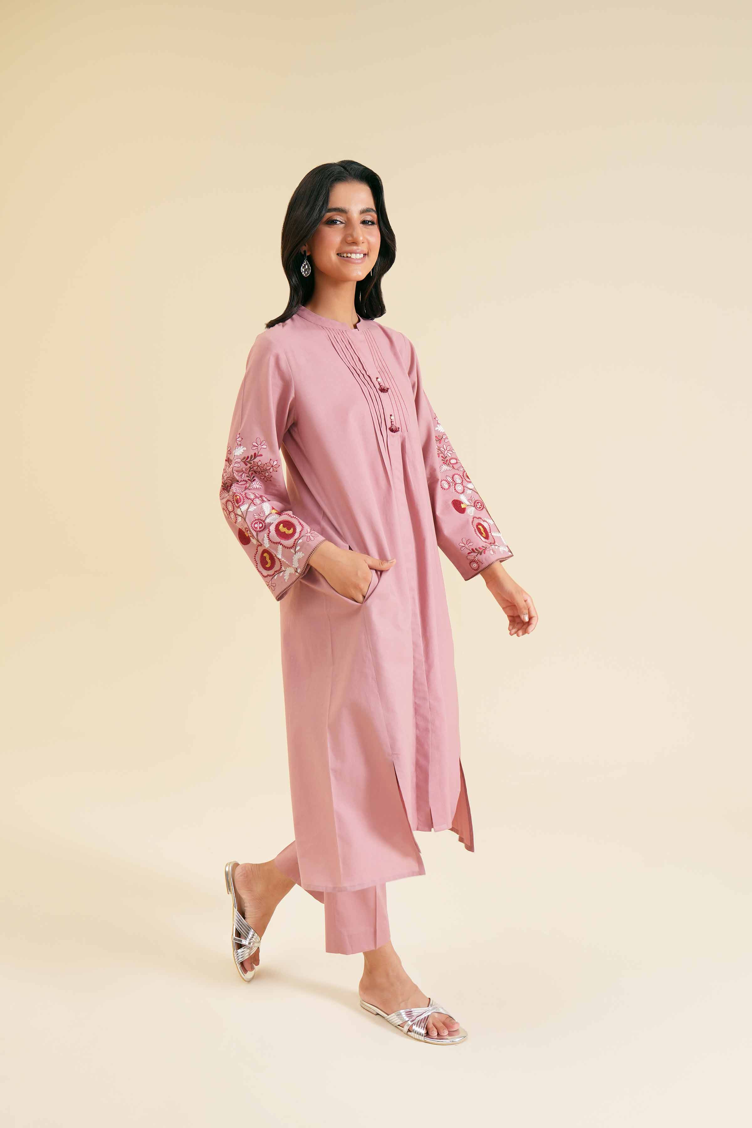 2 Piece - Embroidered Suit - PS24-342