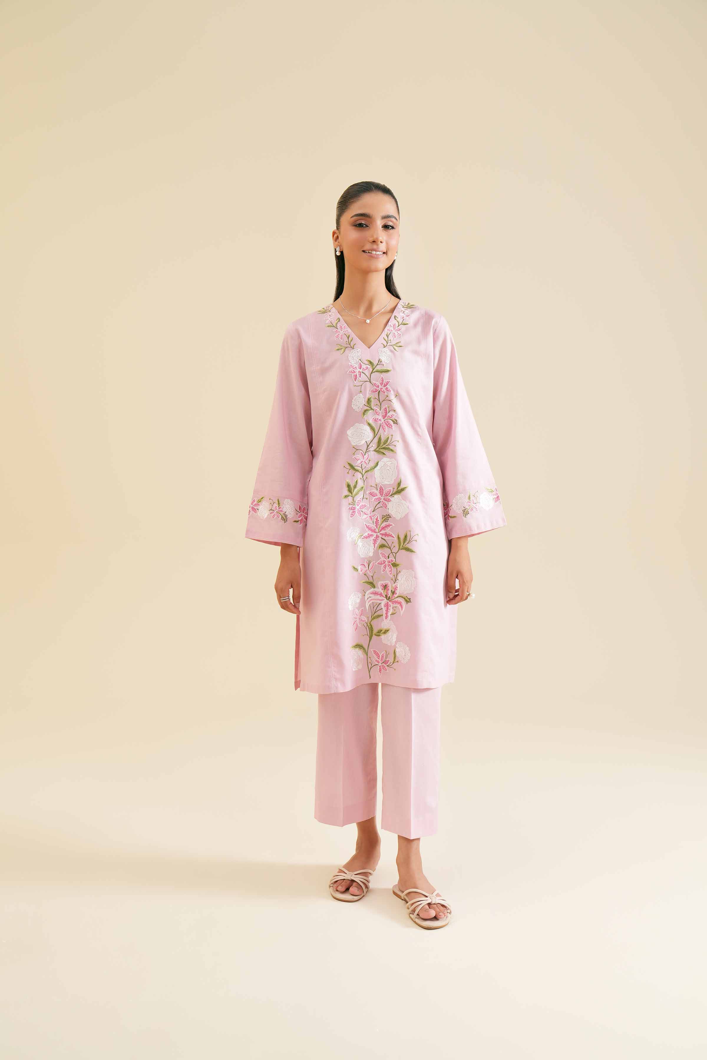 2 Piece - Embroidered Suit - PS24-39