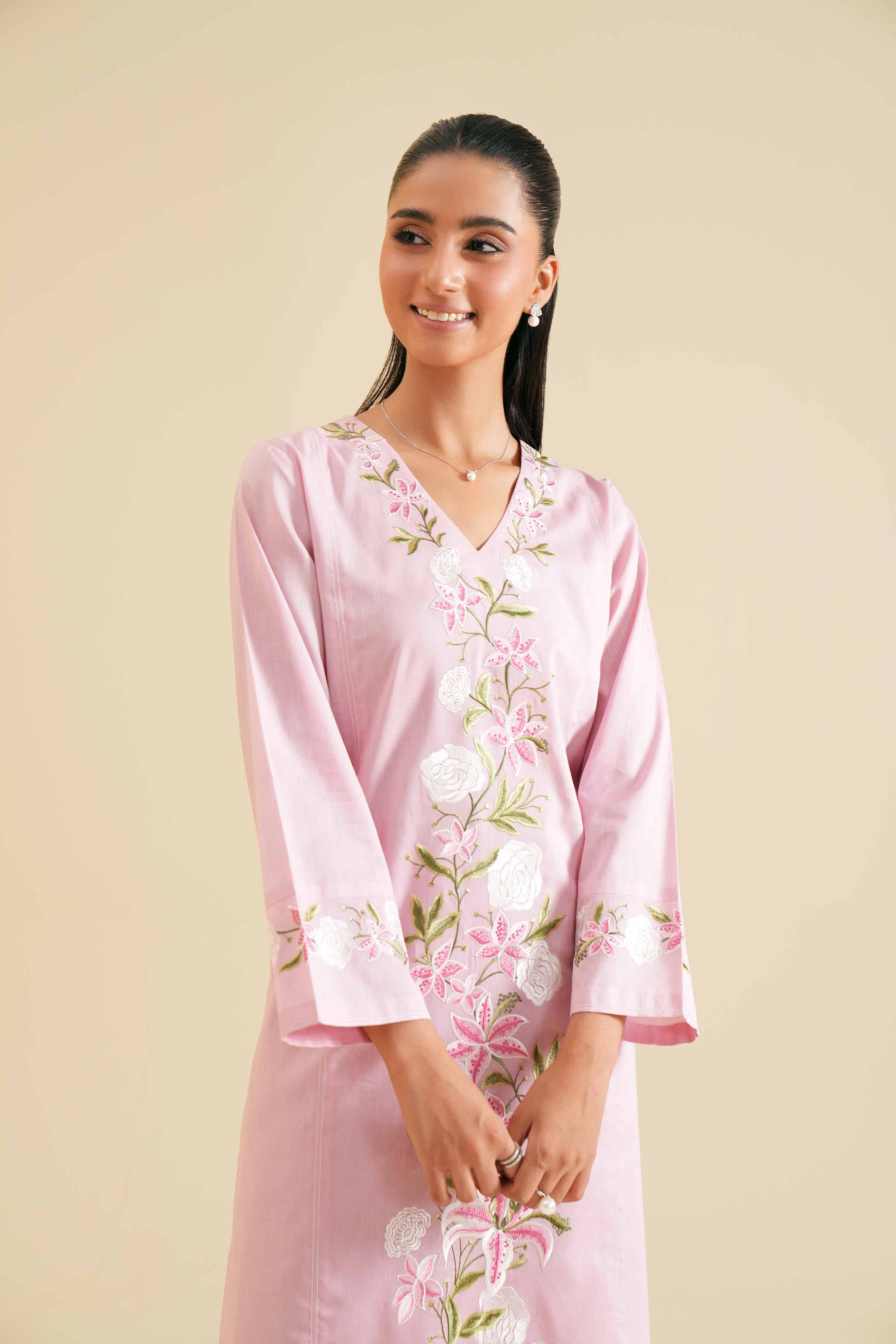 2 Piece - Embroidered Suit - PS24-39