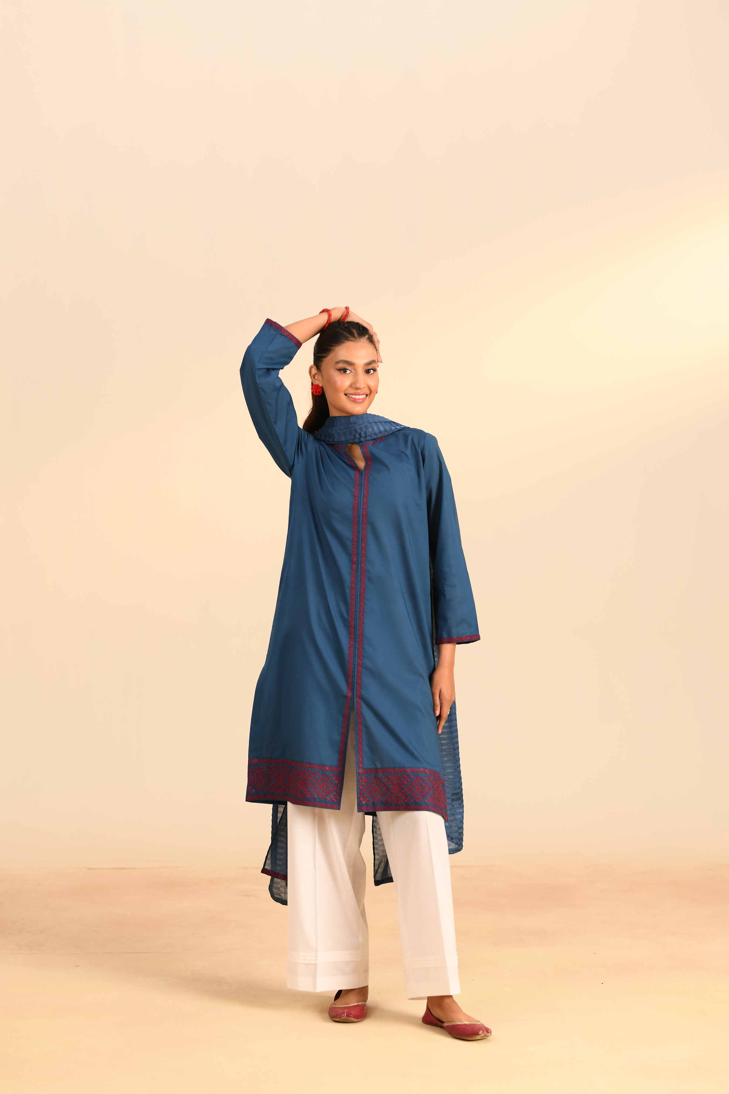 2 Piece - Embroidered Suit - PS24-74