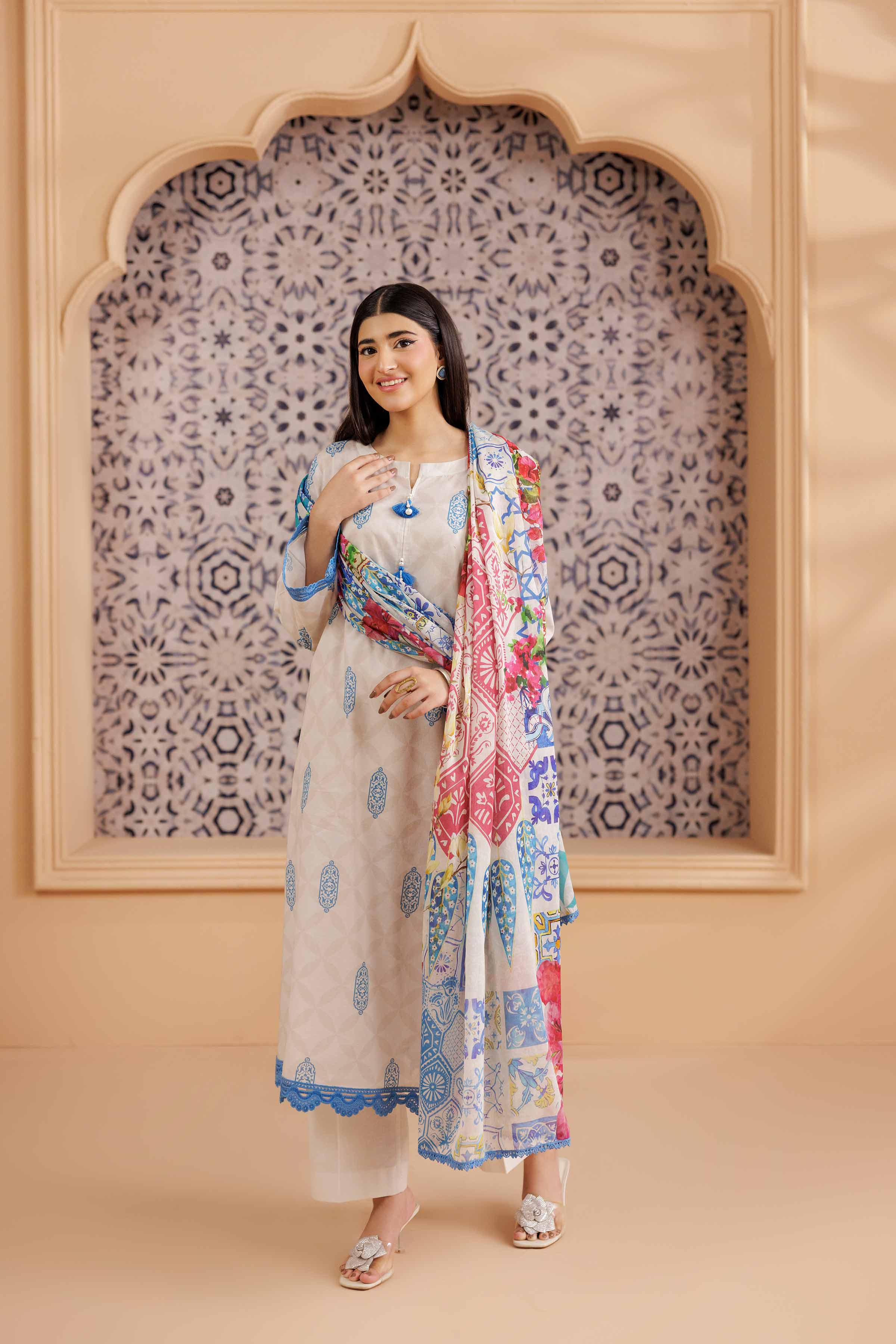 3 Piece - Printed Suit - PS25-117