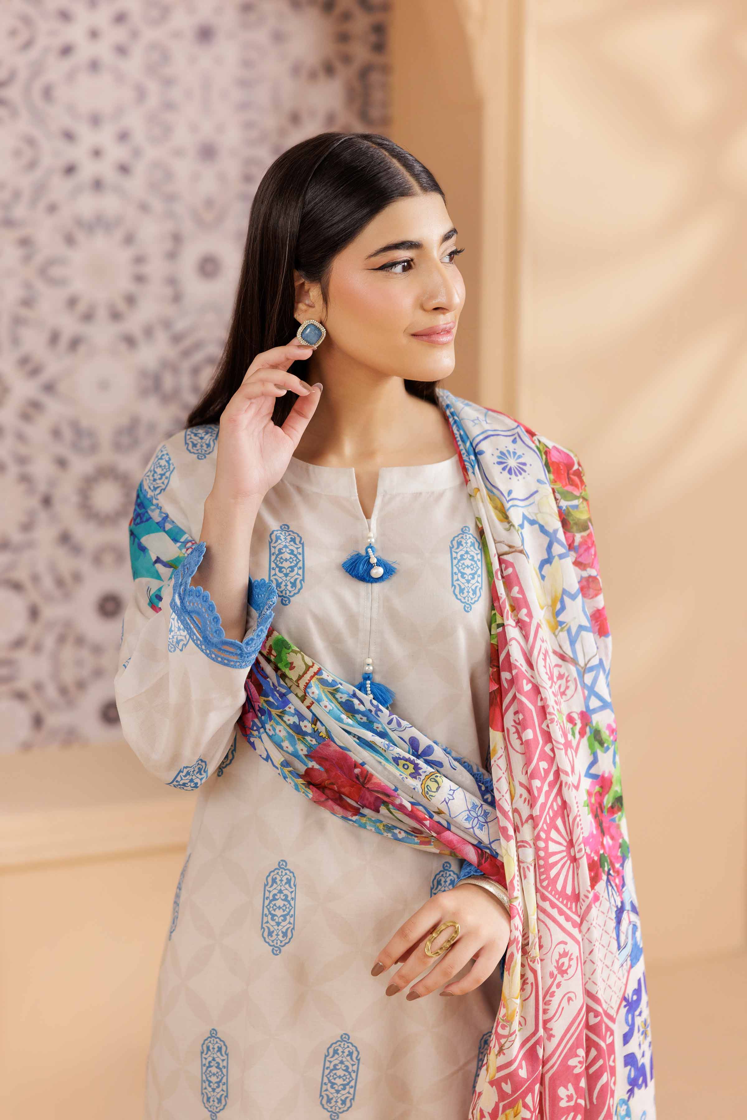 3 Piece - Printed Suit - PS25-117