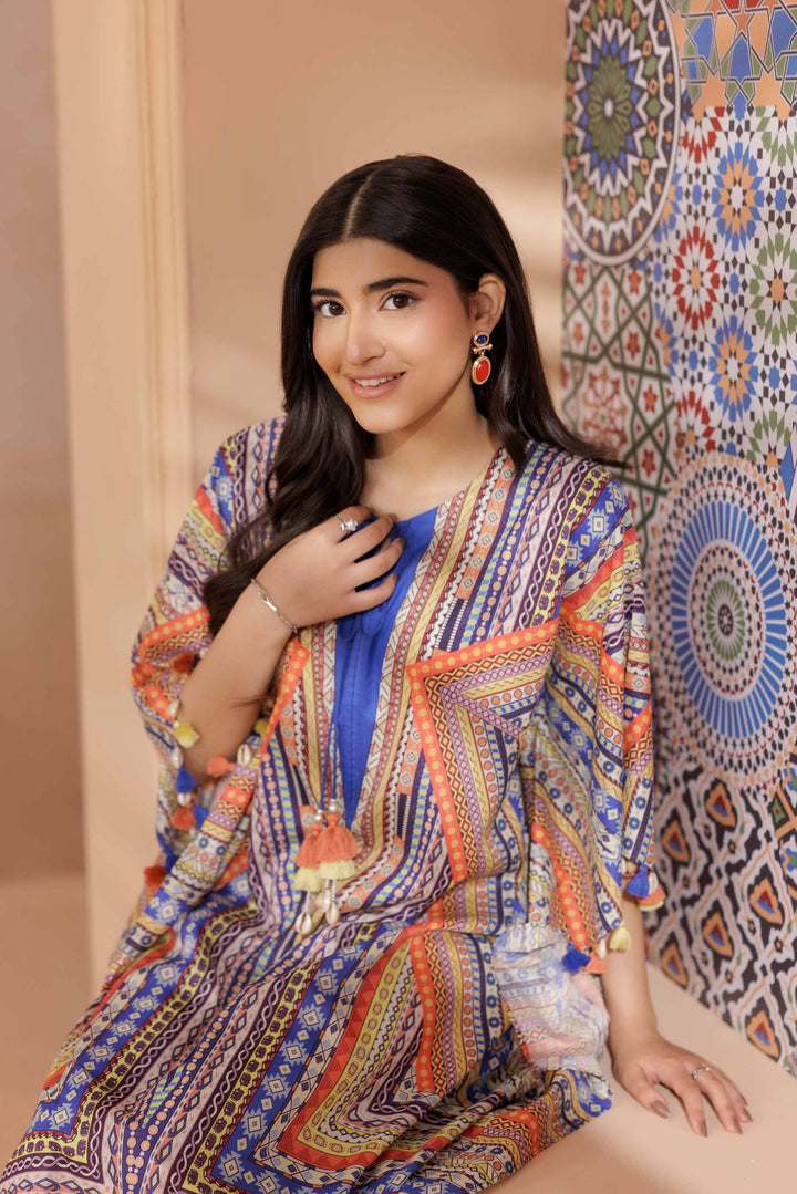 1 Piece - Printed Kaftan - PS25-152 - for Women - Pret Collection | Nishat | Shop Online