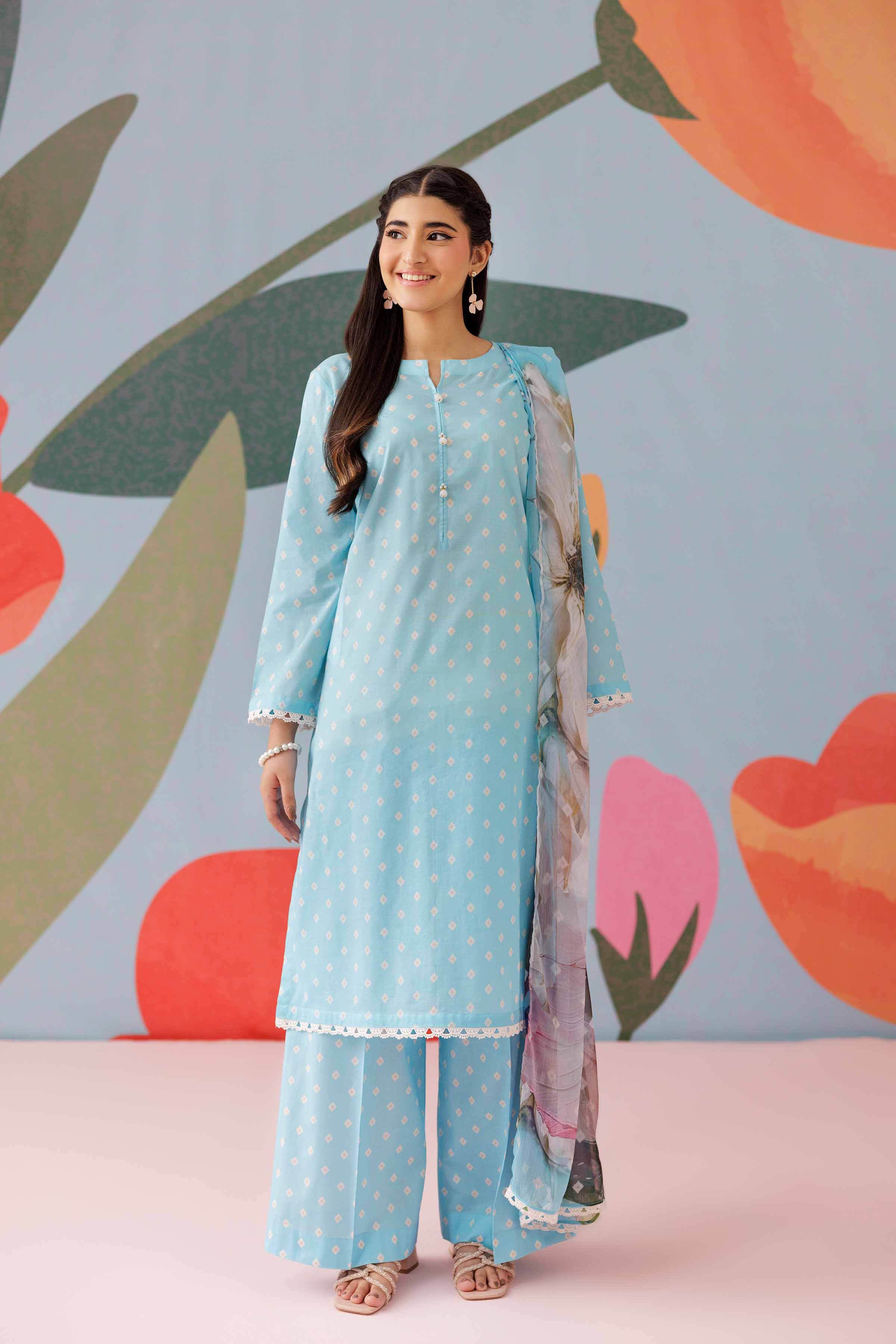 3 Piece - Printed Suit - PS25-160