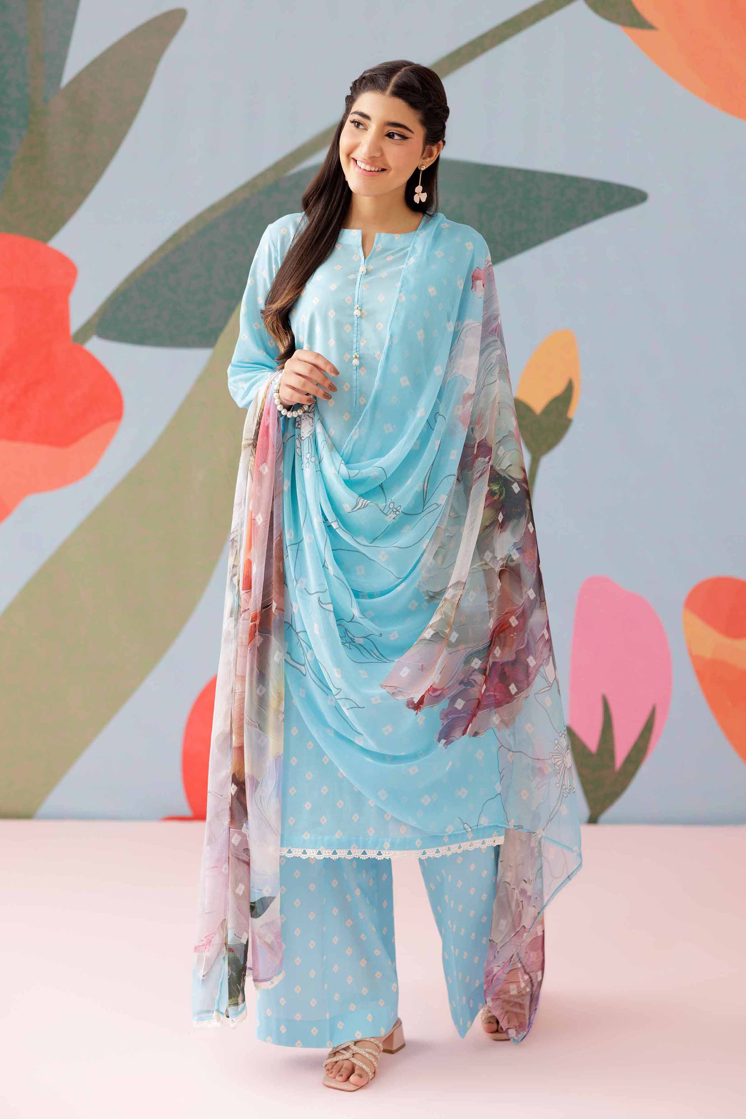 3 Piece - Printed Suit - PS25-160