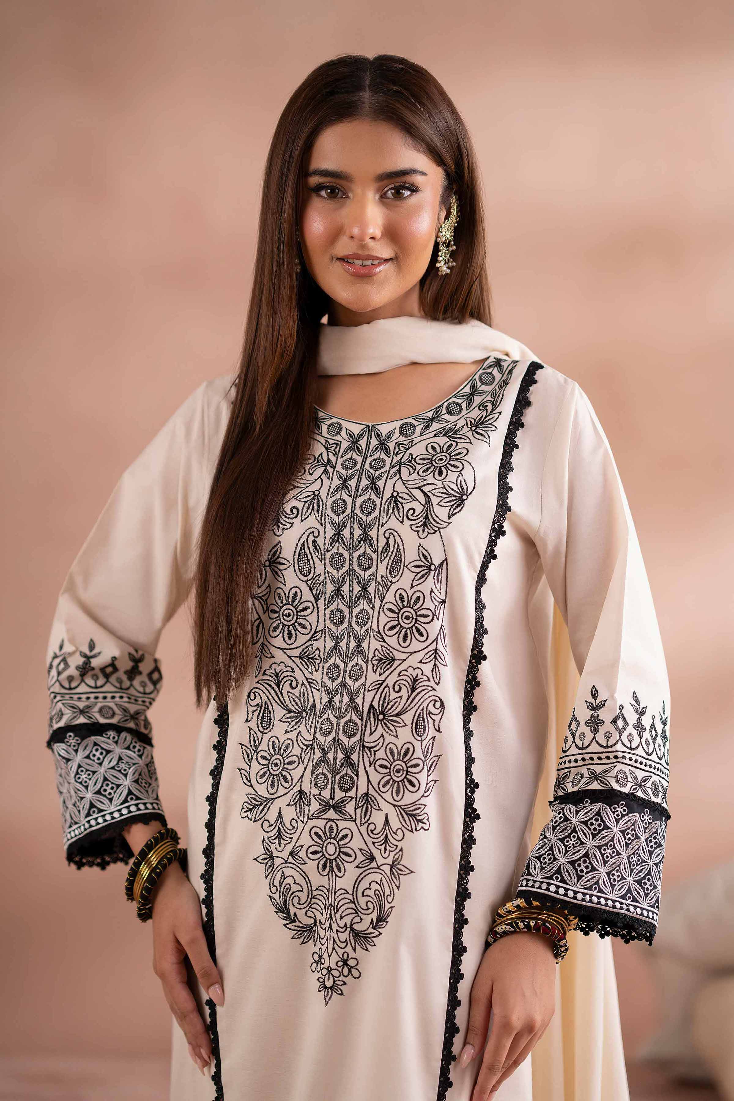 3 Piece - Embroidered Suit - PS25-162 - for Women - Pret Collection | Nishat | Shop Online