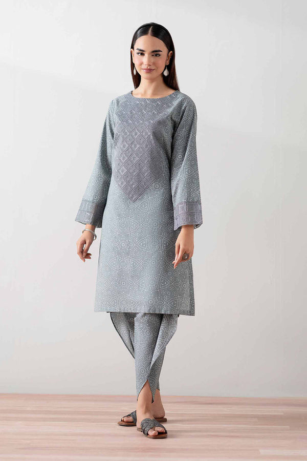2 Piece - Printed Embroidered Suit - PS25-166 - for Women - Pret Collection | Nishat | Shop Online