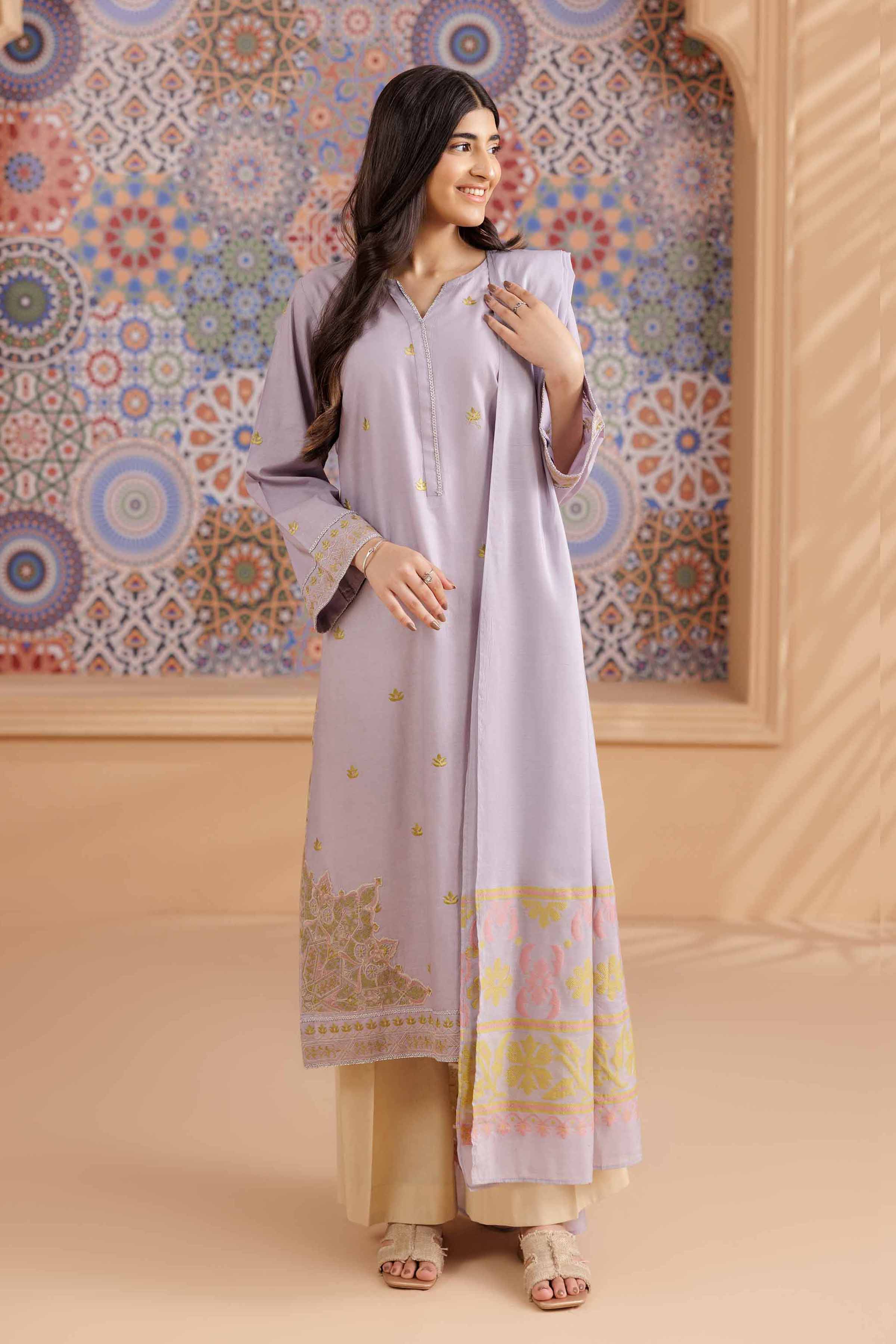 2 Piece - Embroidered Suit - PS25-190 - for Women - Pret Collection | Nishat | Shop Online