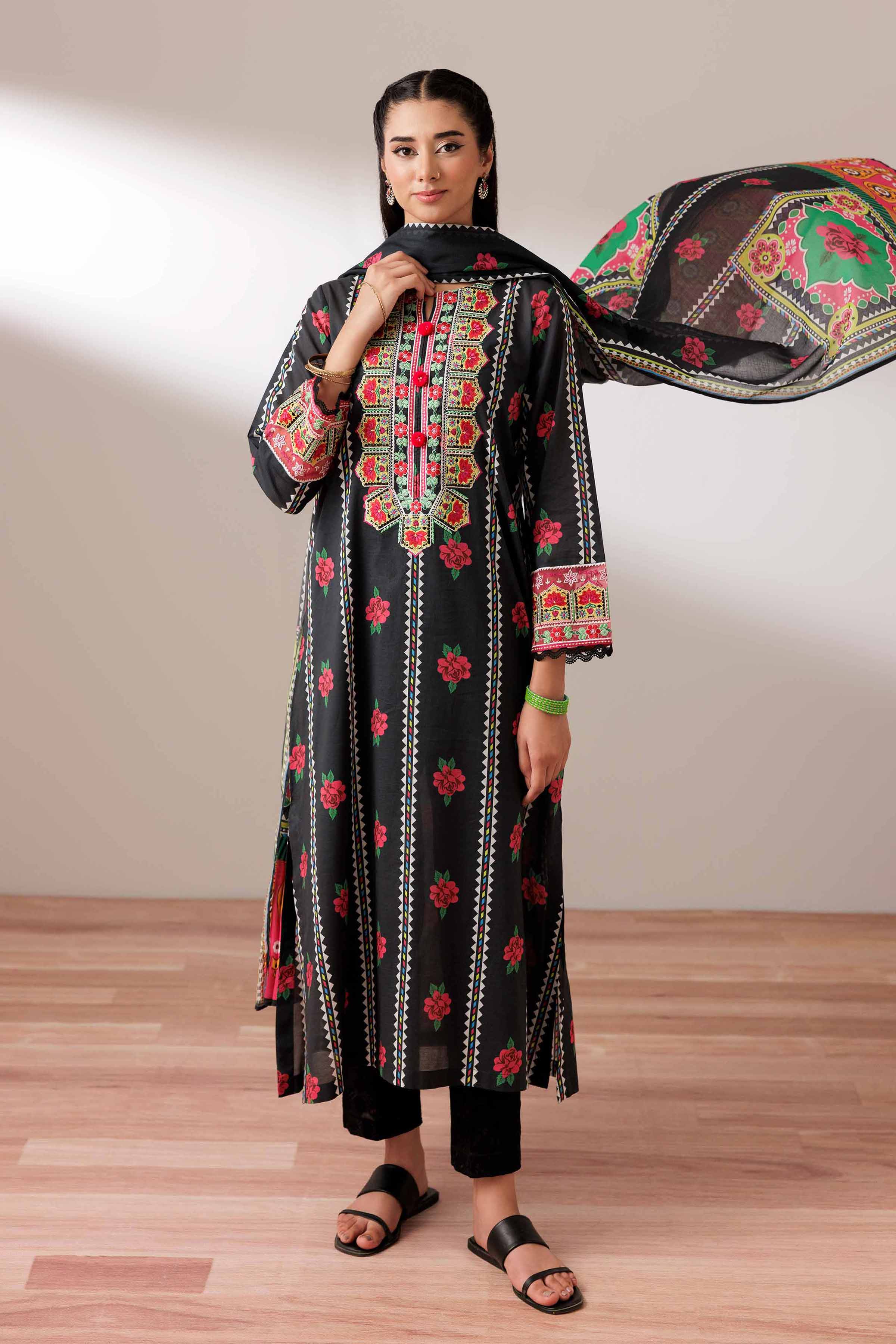 2 Piece - Printed Embroidered Suit - PS25-193 - for Women - Pret Collection | Nishat | Shop Online