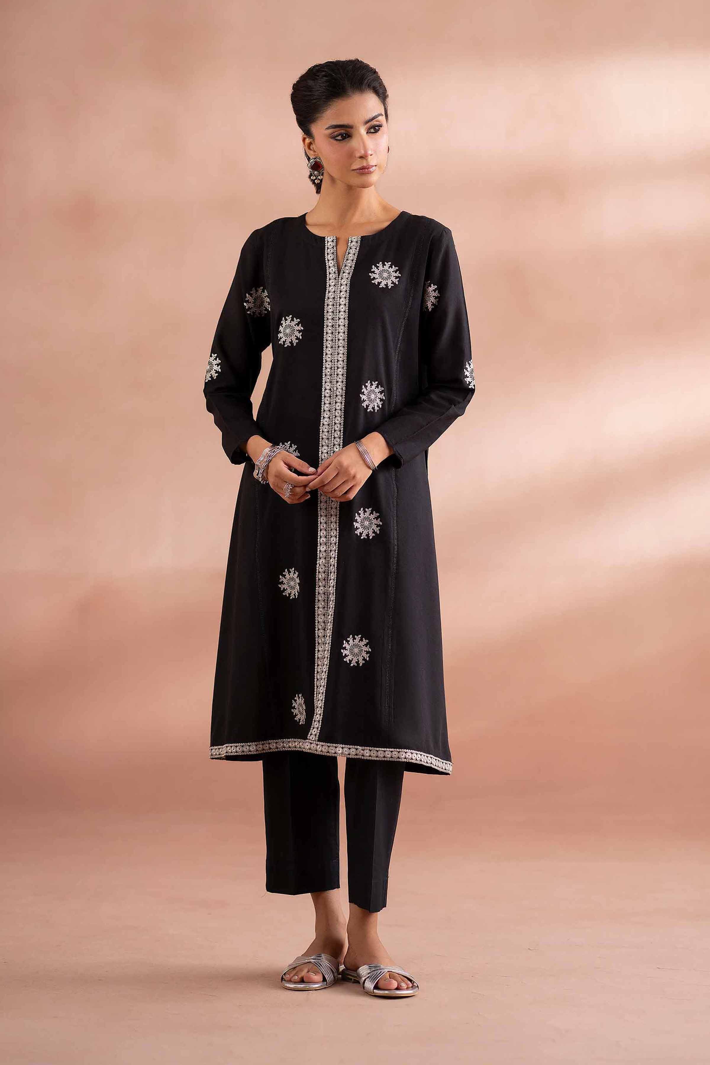 2 Piece - Embroidered Suit - PS25-206