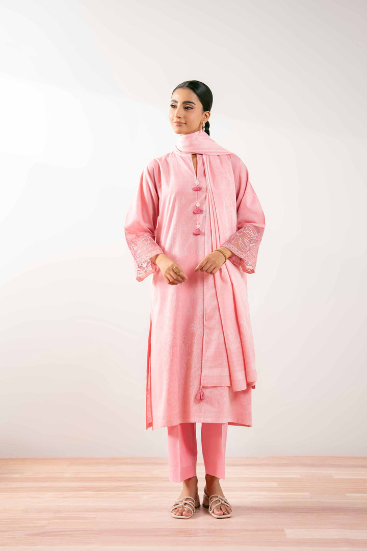 3 Piece -  Embroidered Suit - PS25-208 - for Women - Pret Collection | Nishat | Shop Online