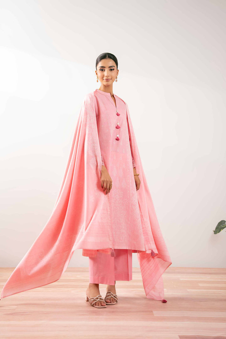 3 Piece -  Embroidered Suit - PS25-208 - for Women - Pret Collection | Nishat | Shop Online