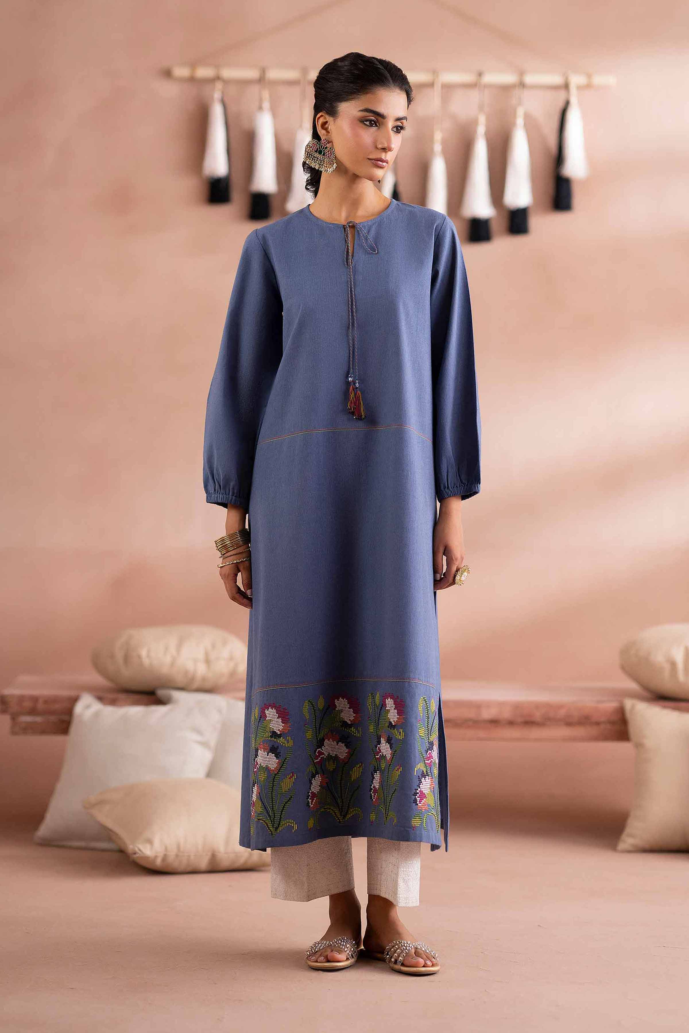1 Piece - Embroidered Shirt - PS25-209 - for Women - Pret Collection | Nishat | Shop Online