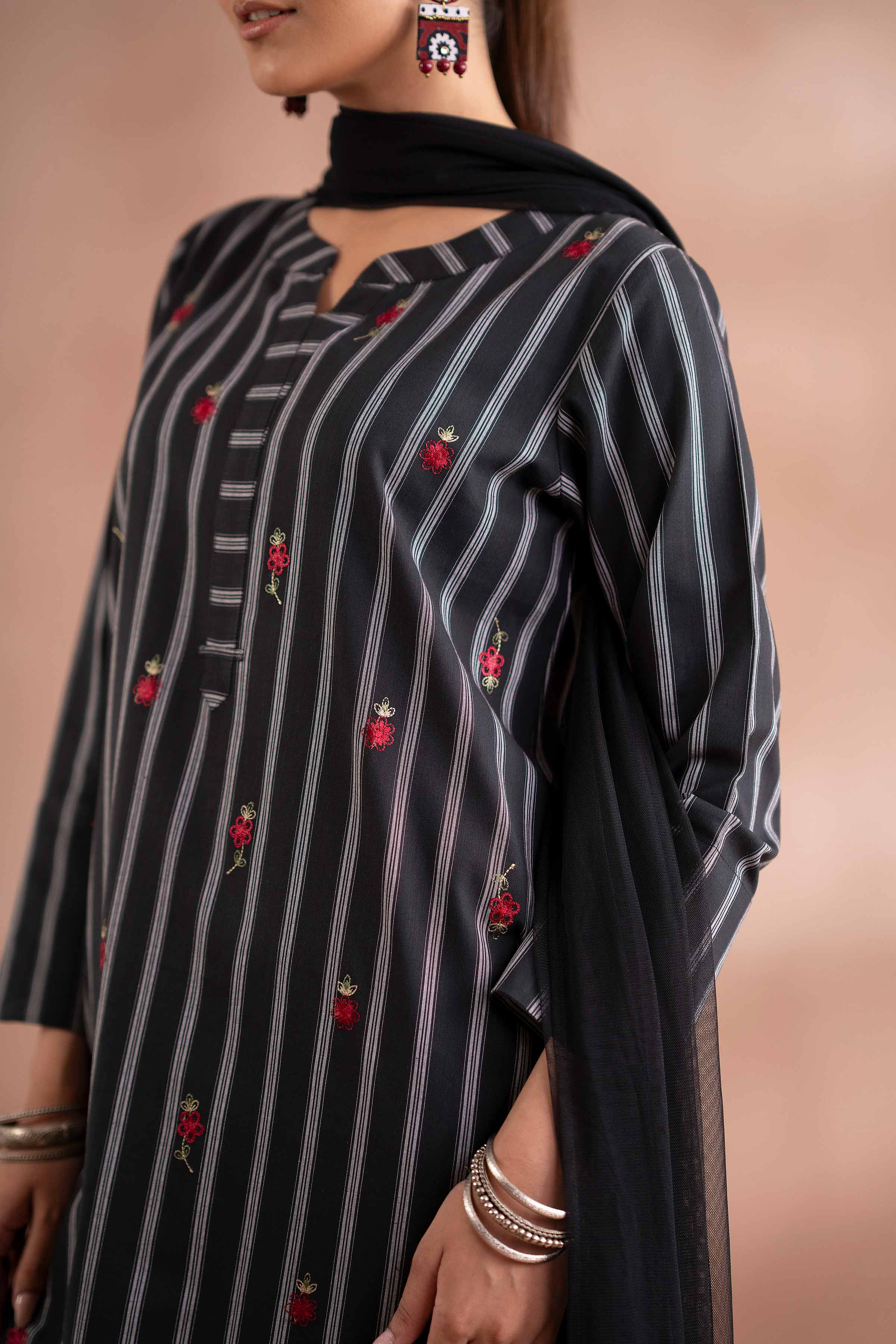 3 Piece - Embroidered Suit - PS25-214 for Women - Pret Collection | Nishat | Shop Online