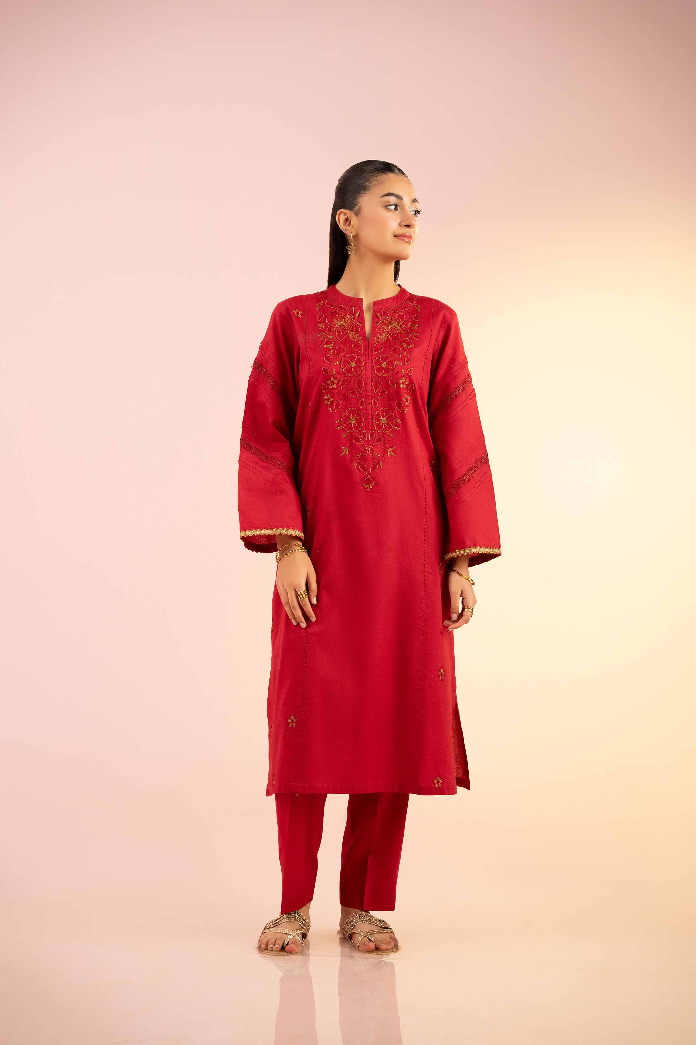 2 Piece - Embroidered Suit - PS25-24