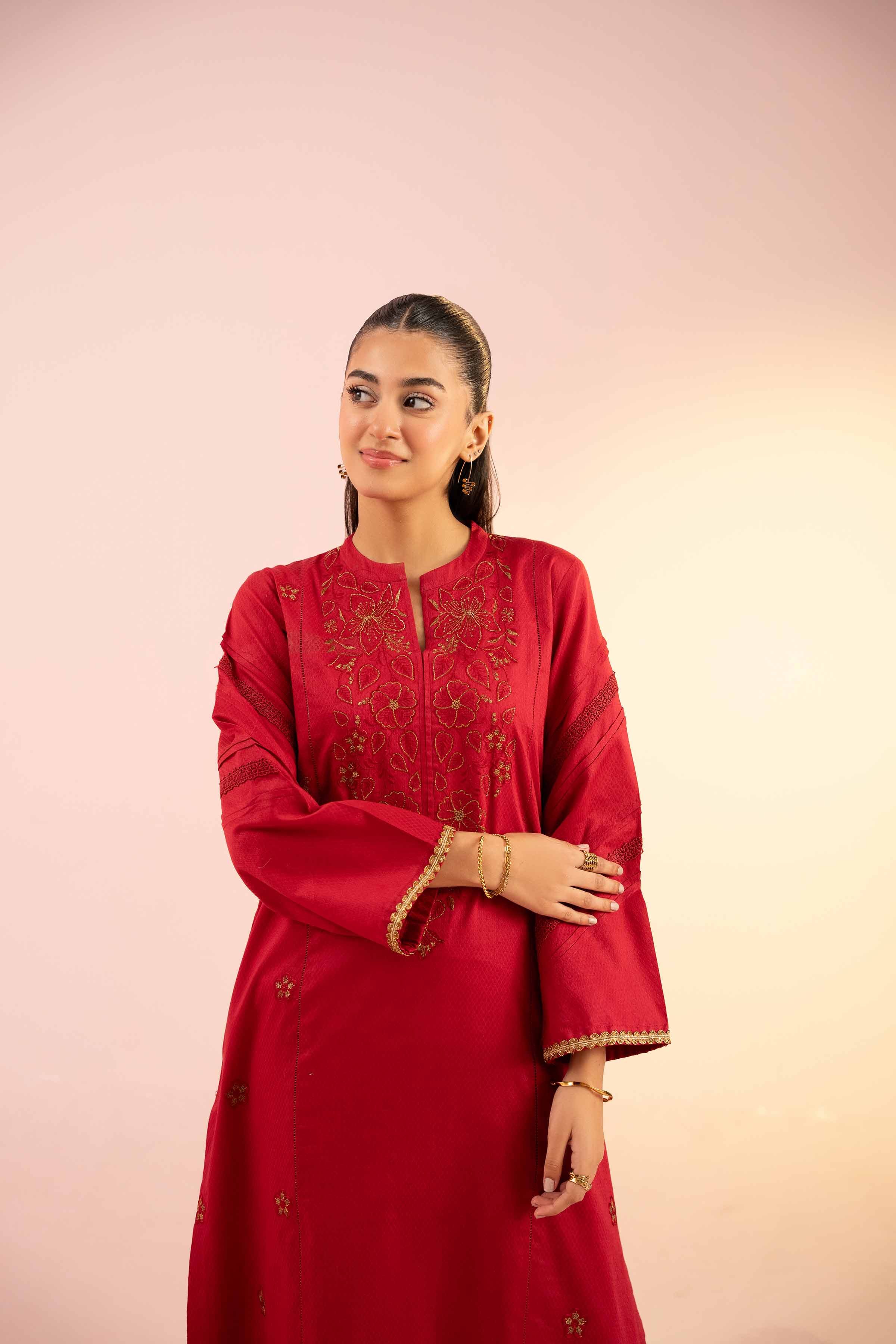 2 Piece - Embroidered Suit - PS25-24