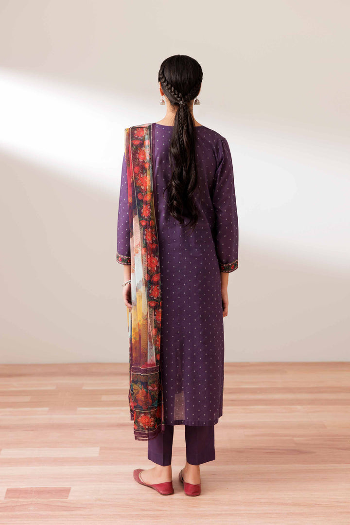 3 Piece - Printed Embroidered Suit - PS25-245 - for Women - Pret Collection | Nishat | Shop Online
