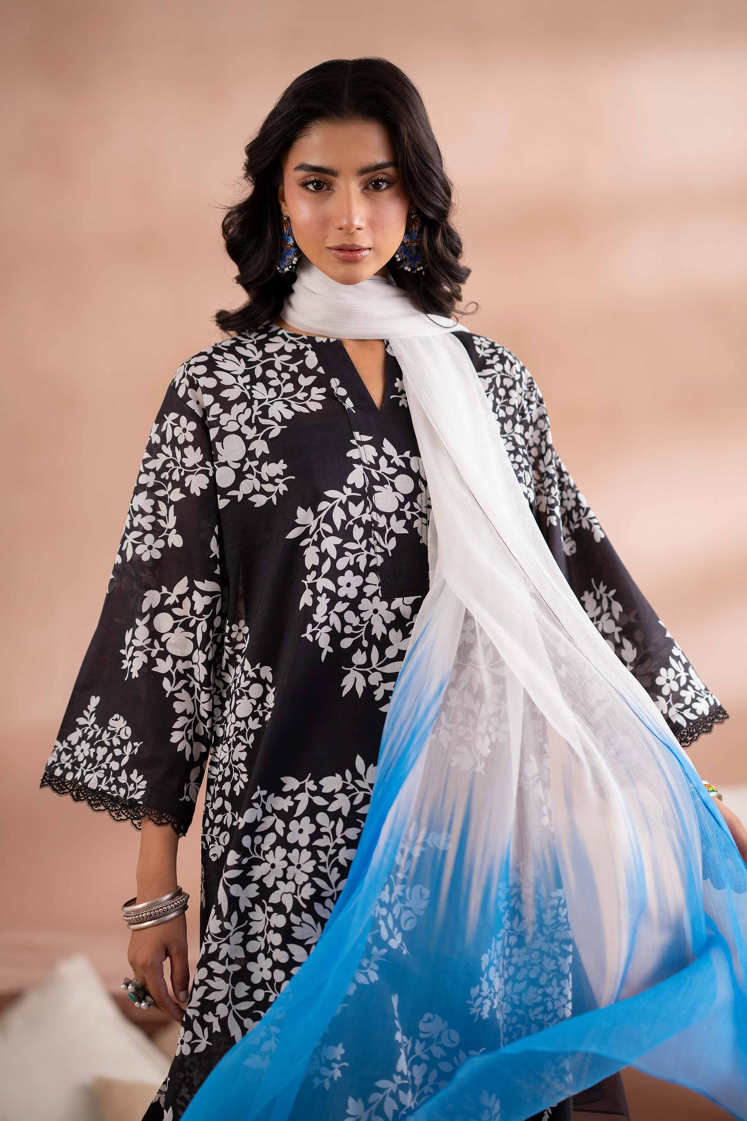 3 Piece - Printed Suit - PS25-251