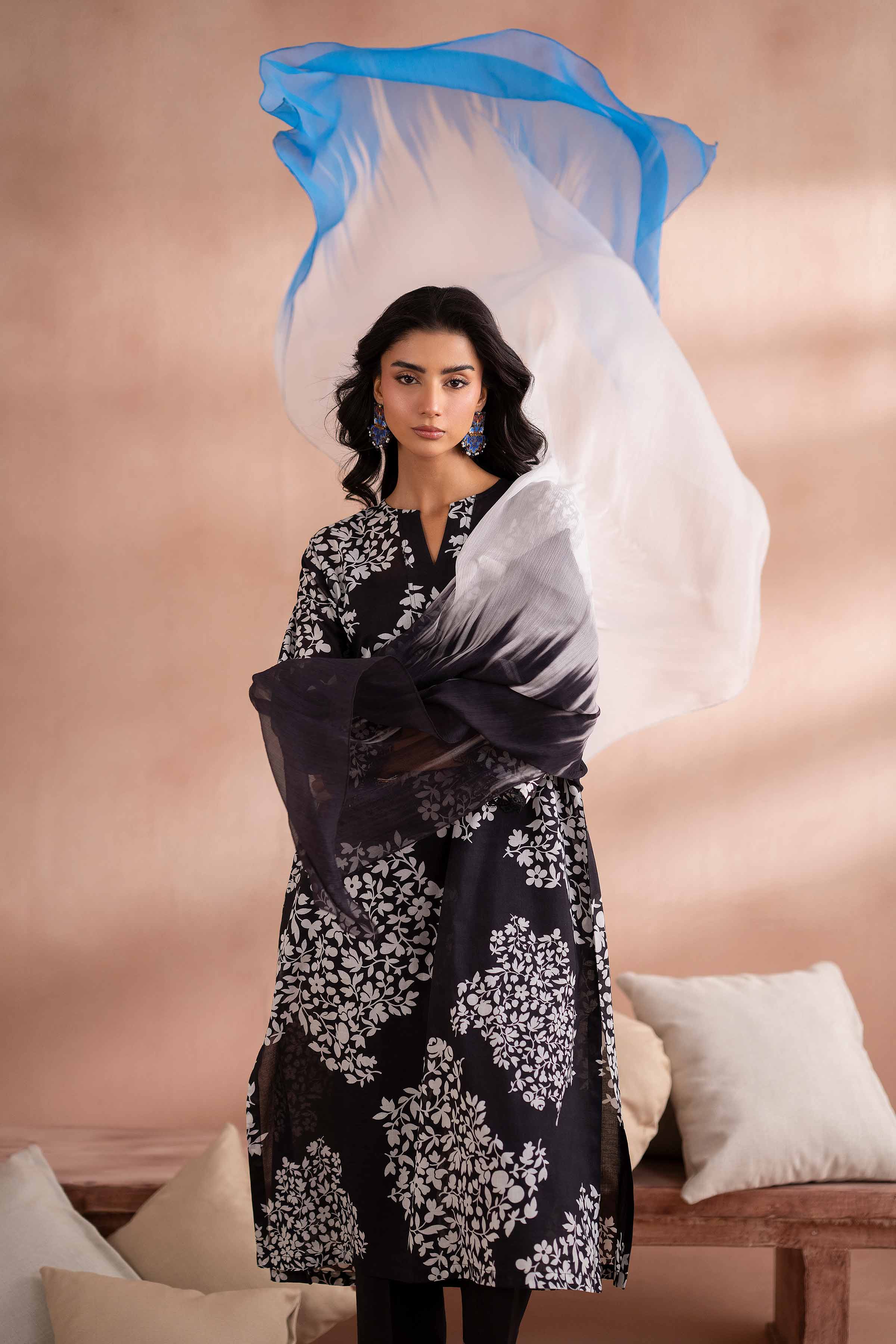3 Piece - Printed Suit - PS25-251