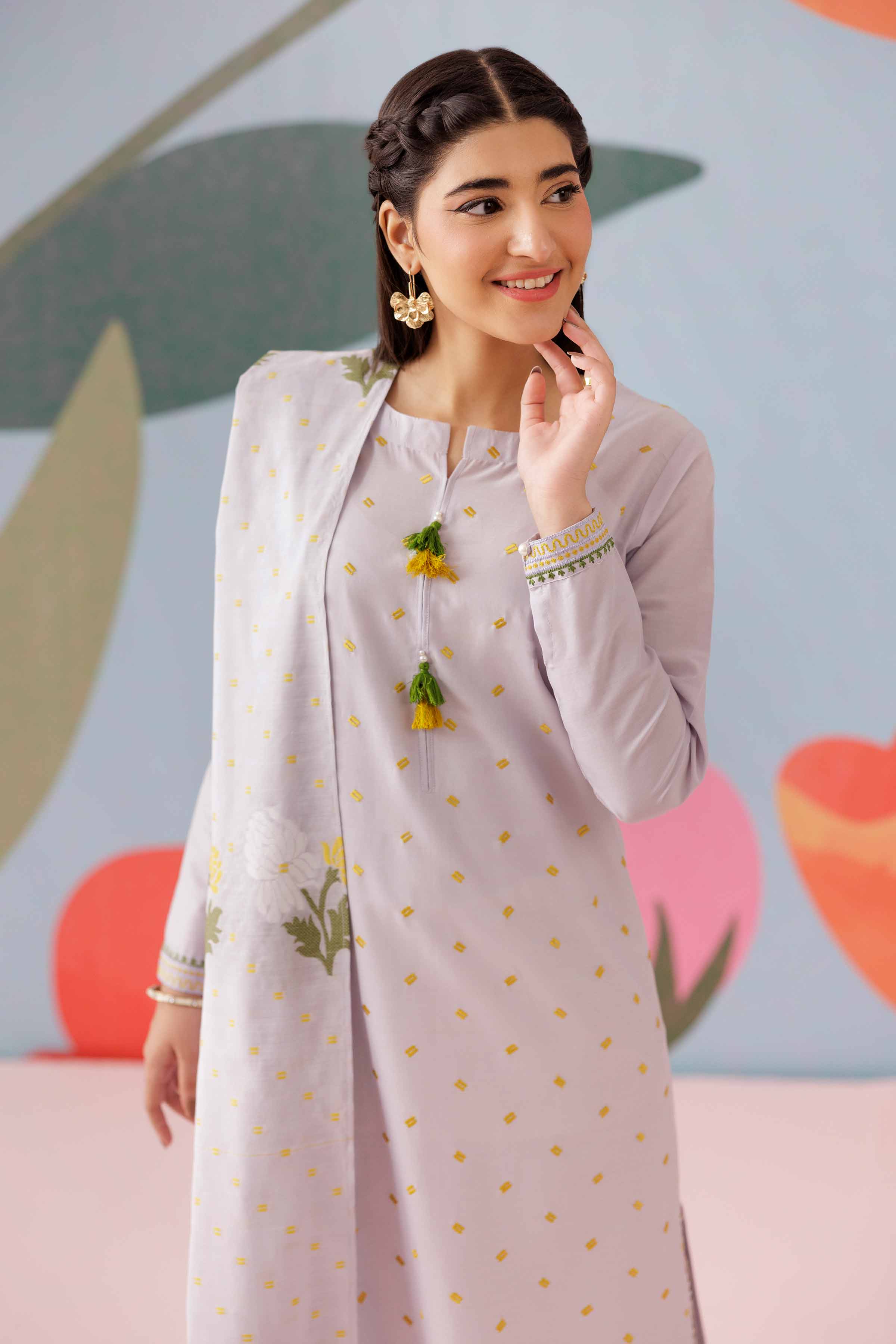 2 Piece - Embroidered Suit - PS25-262