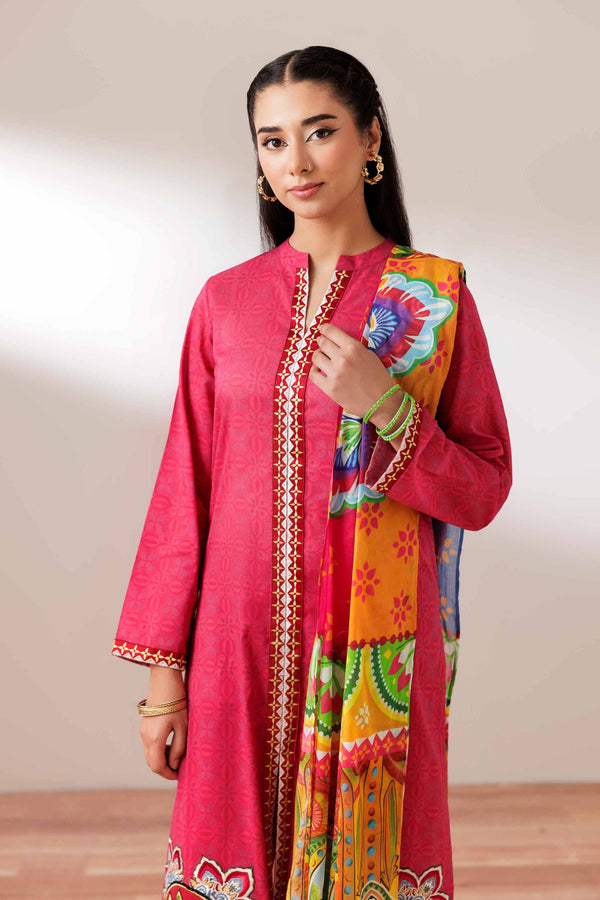 3 Piece - Printed Embroidered Suit - PS25-274 - for Women - Pret Collection | Nishat | Shop Online