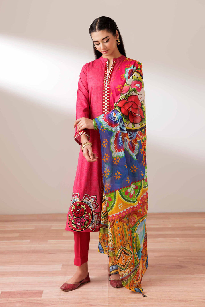 3 Piece - Printed Embroidered Suit - PS25-274 - for Women - Pret Collection | Nishat | Shop Online