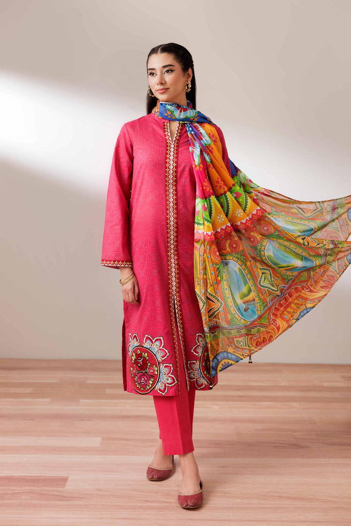 3 Piece - Printed Embroidered Suit - PS25-274 - for Women - Pret Collection | Nishat | Shop Online