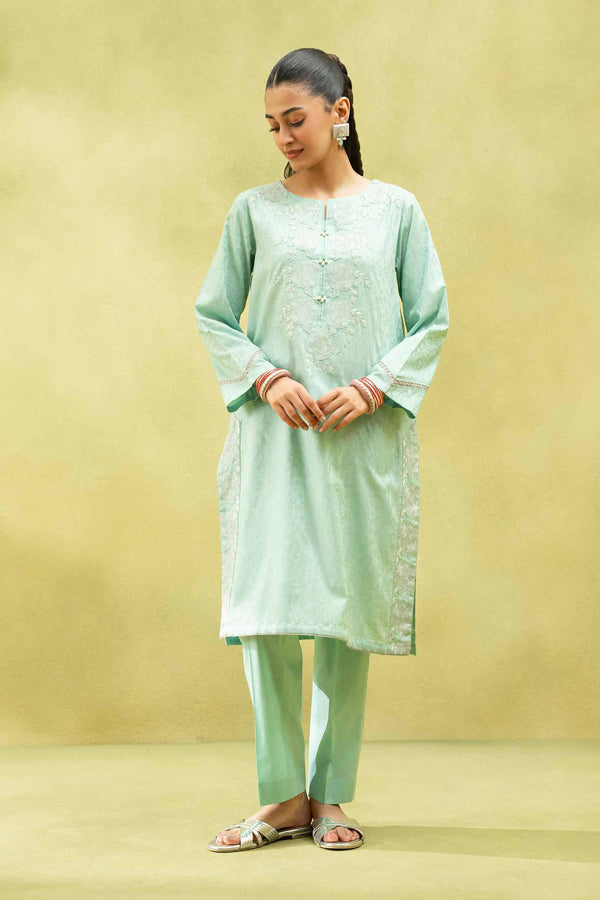 2 Piece - Embroidered Suit - PS25-34