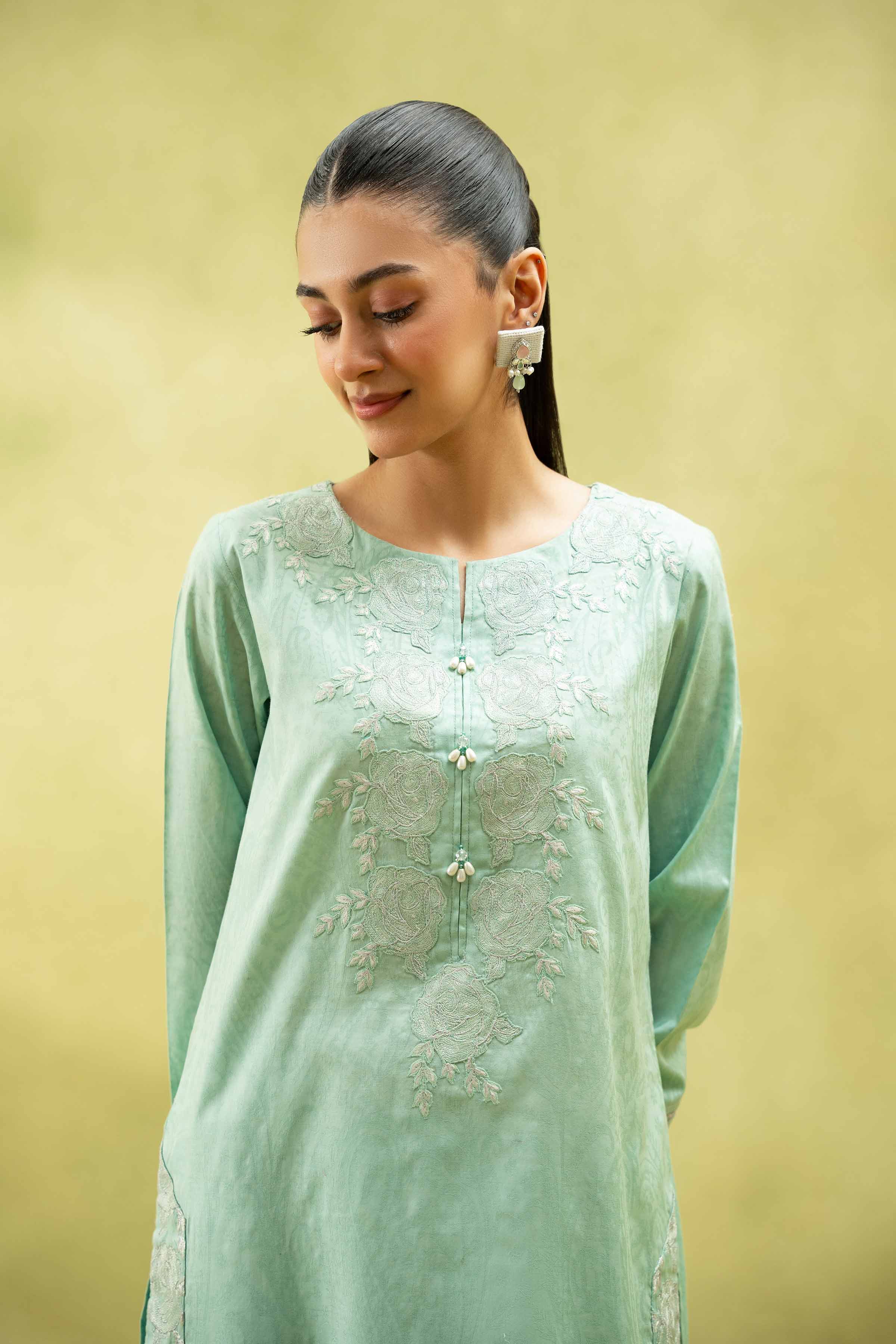 2 Piece - Embroidered Suit - PS25-34