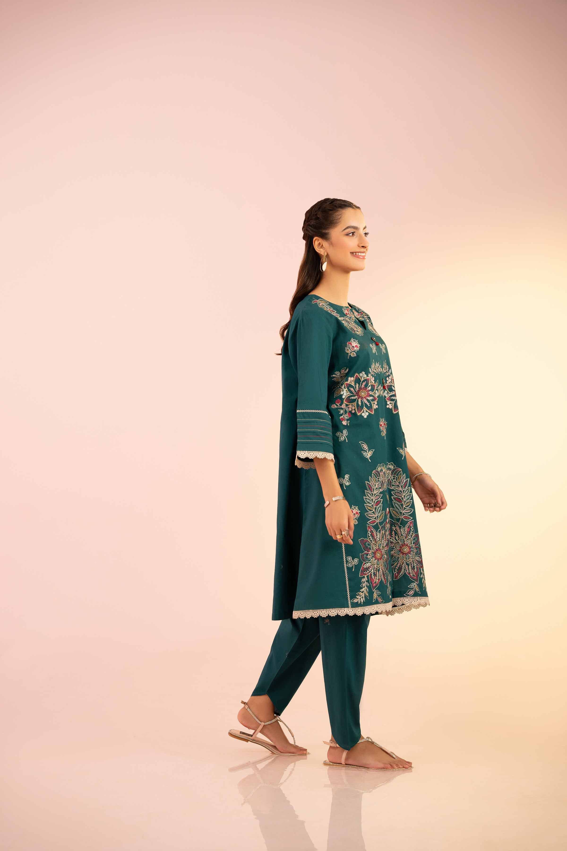 2 Piece - Embroidered Suit - PS25-39
