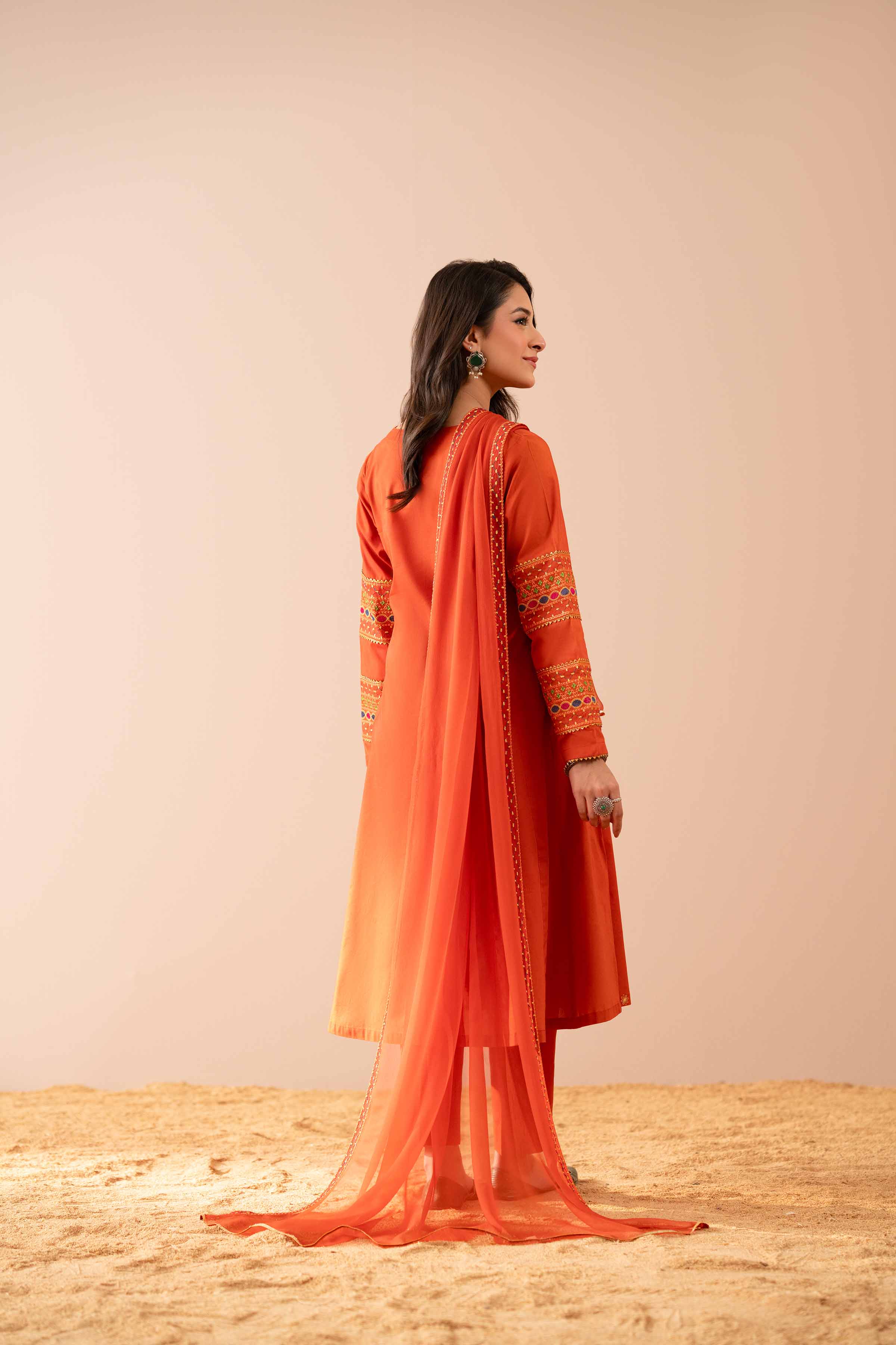 3 Piece - Embroidered Suit - PS25-42