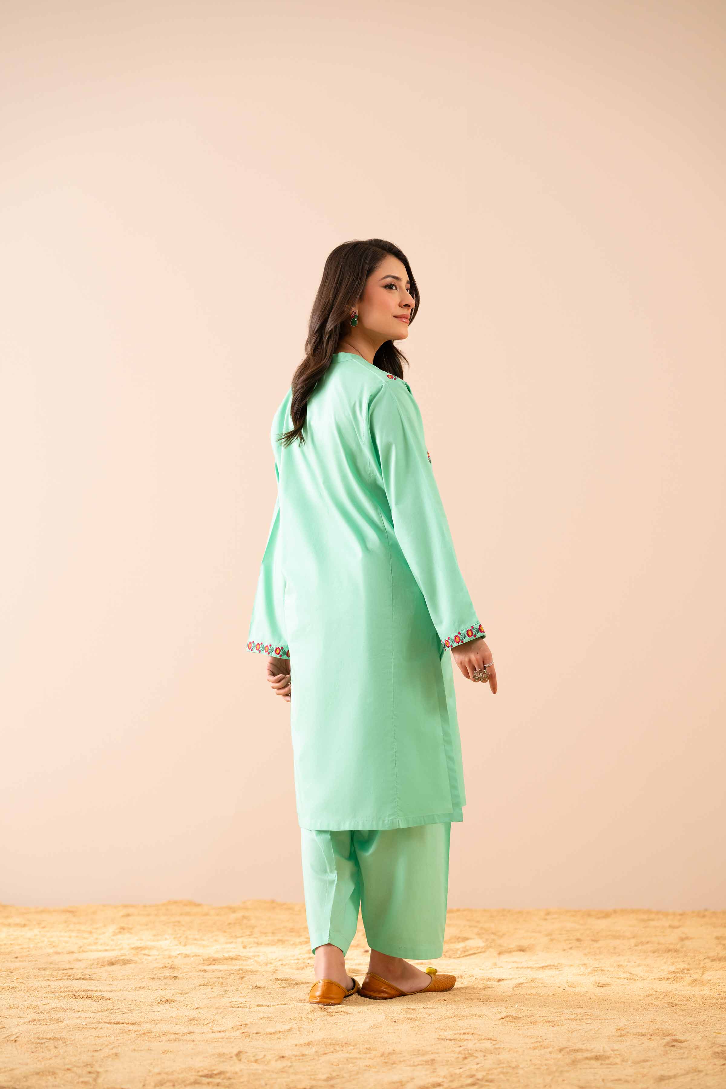 2 Piece - Embroidered Suit - PS25-47