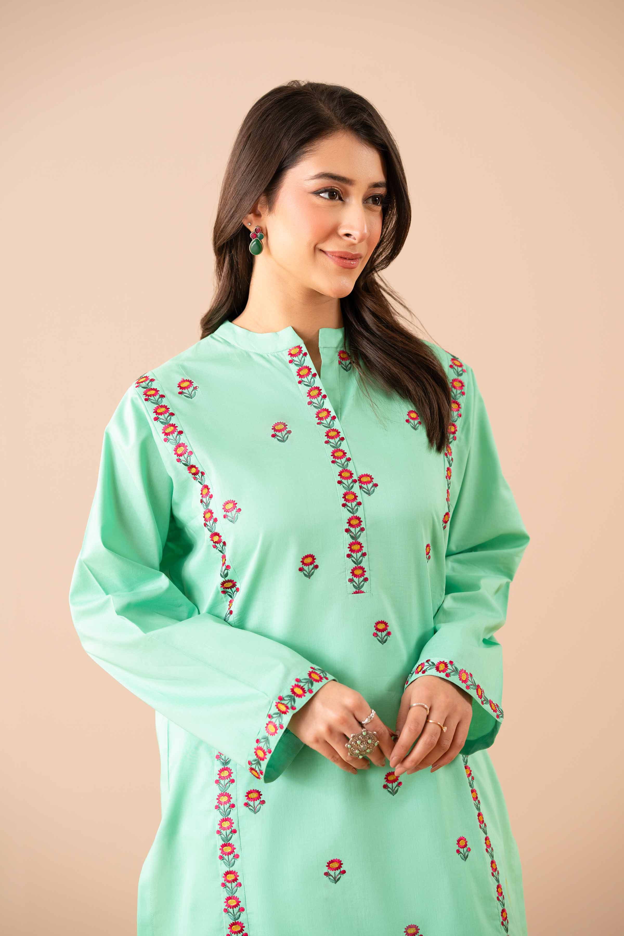 2 Piece - Embroidered Suit - PS25-47