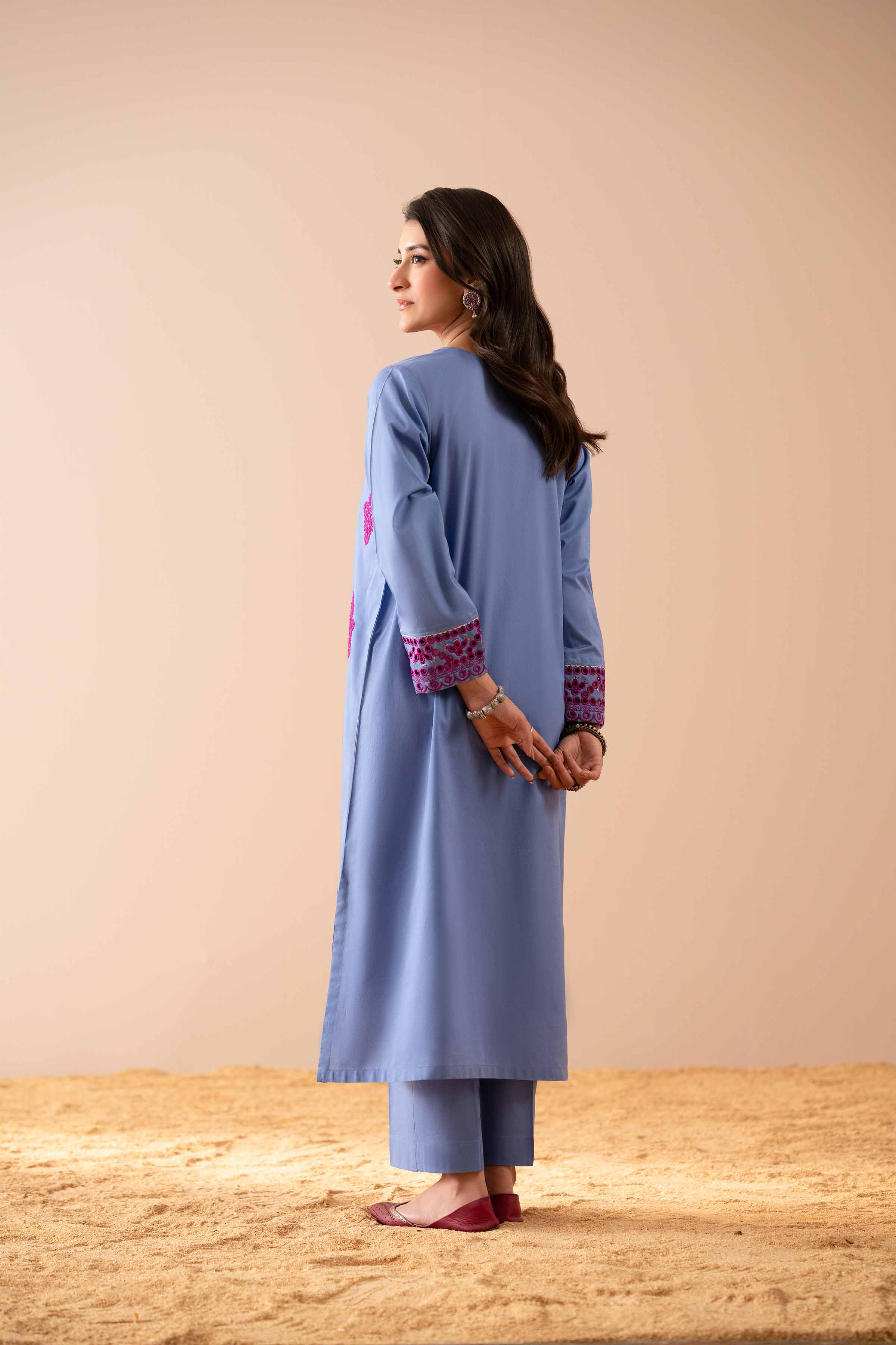 2 Piece - Embroidered Suit - PS25-58