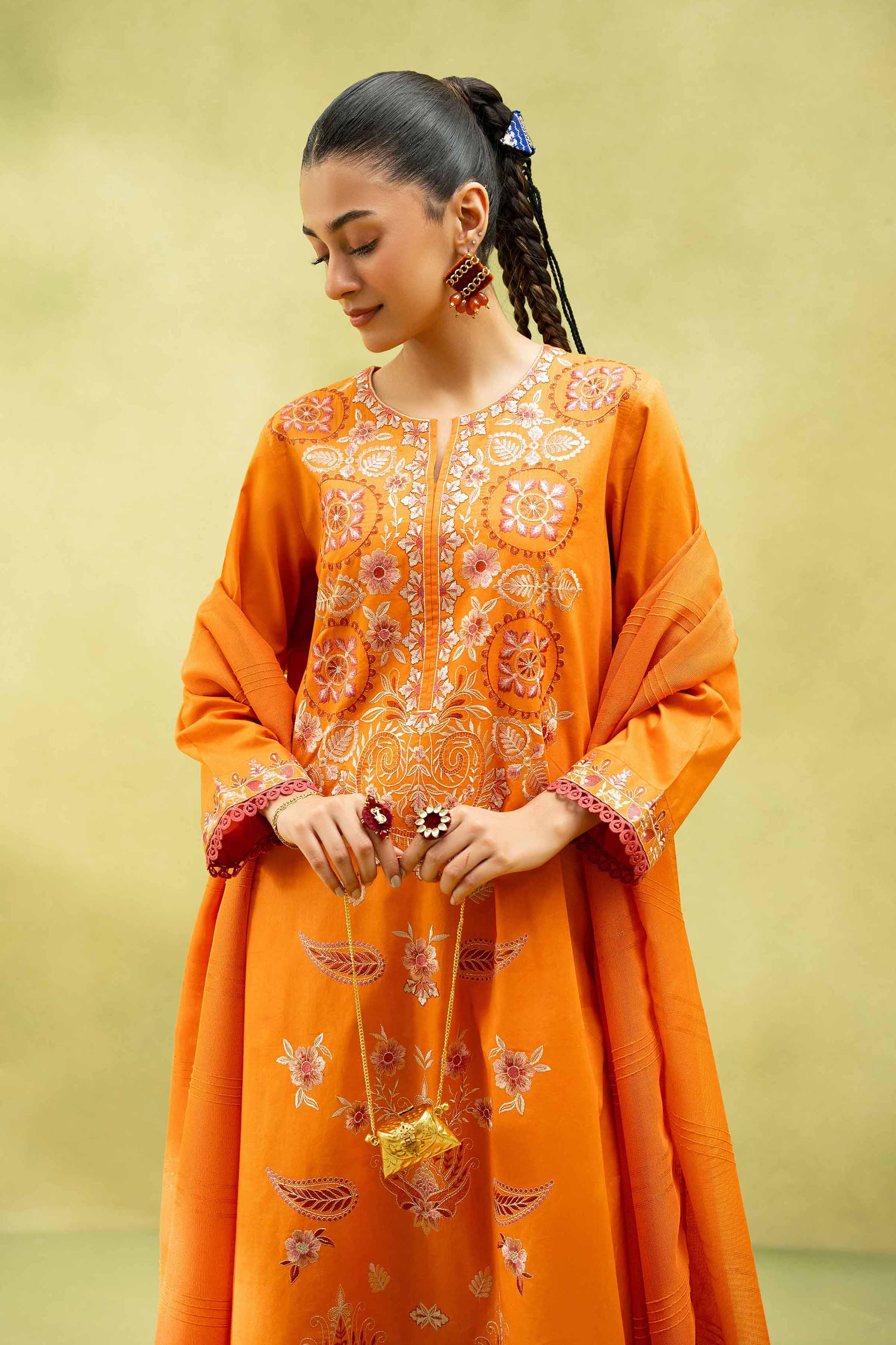 2 Piece - Embroidered Suit - PS25-63
