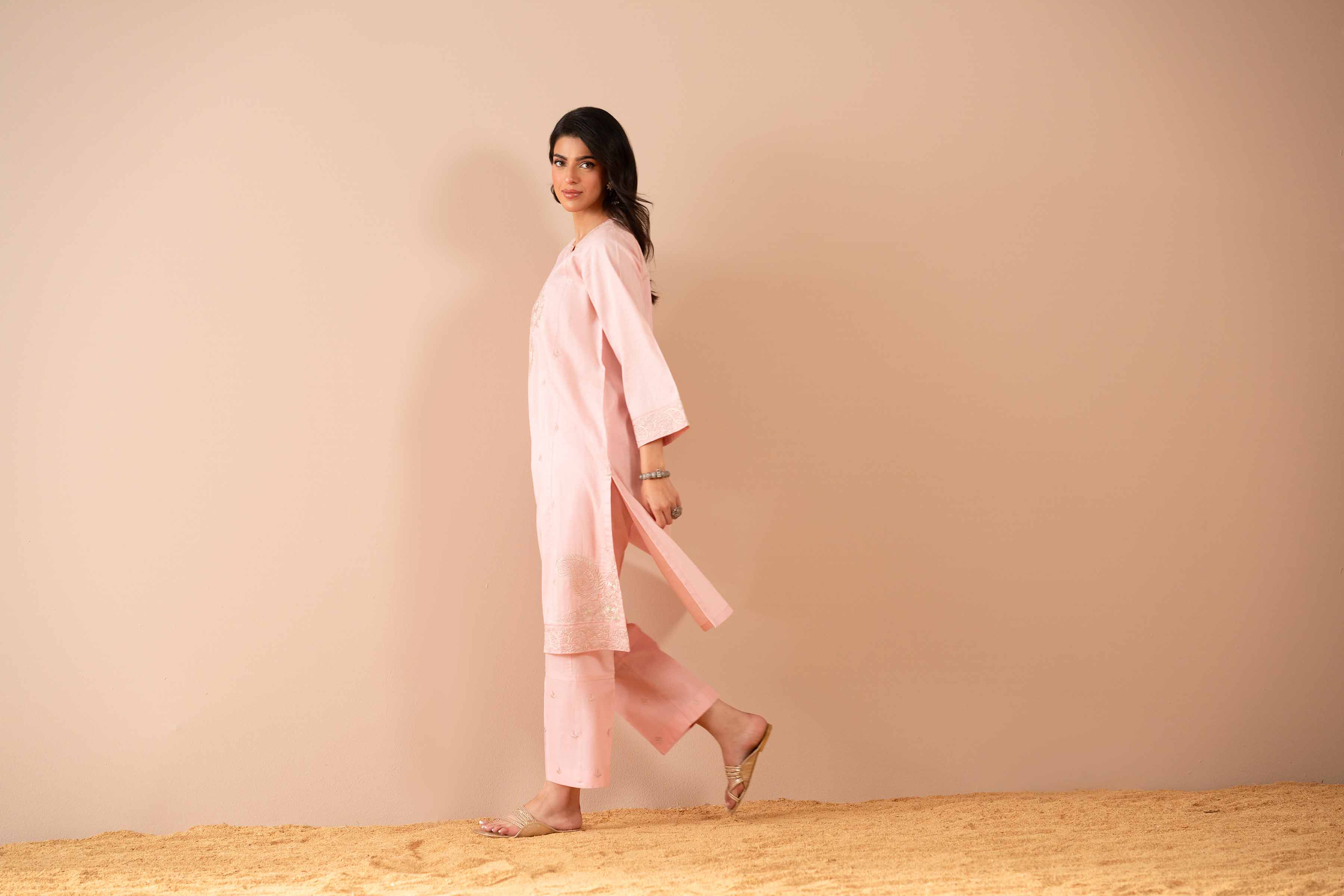 2 Piece - Embroidered Suit - PS25-70