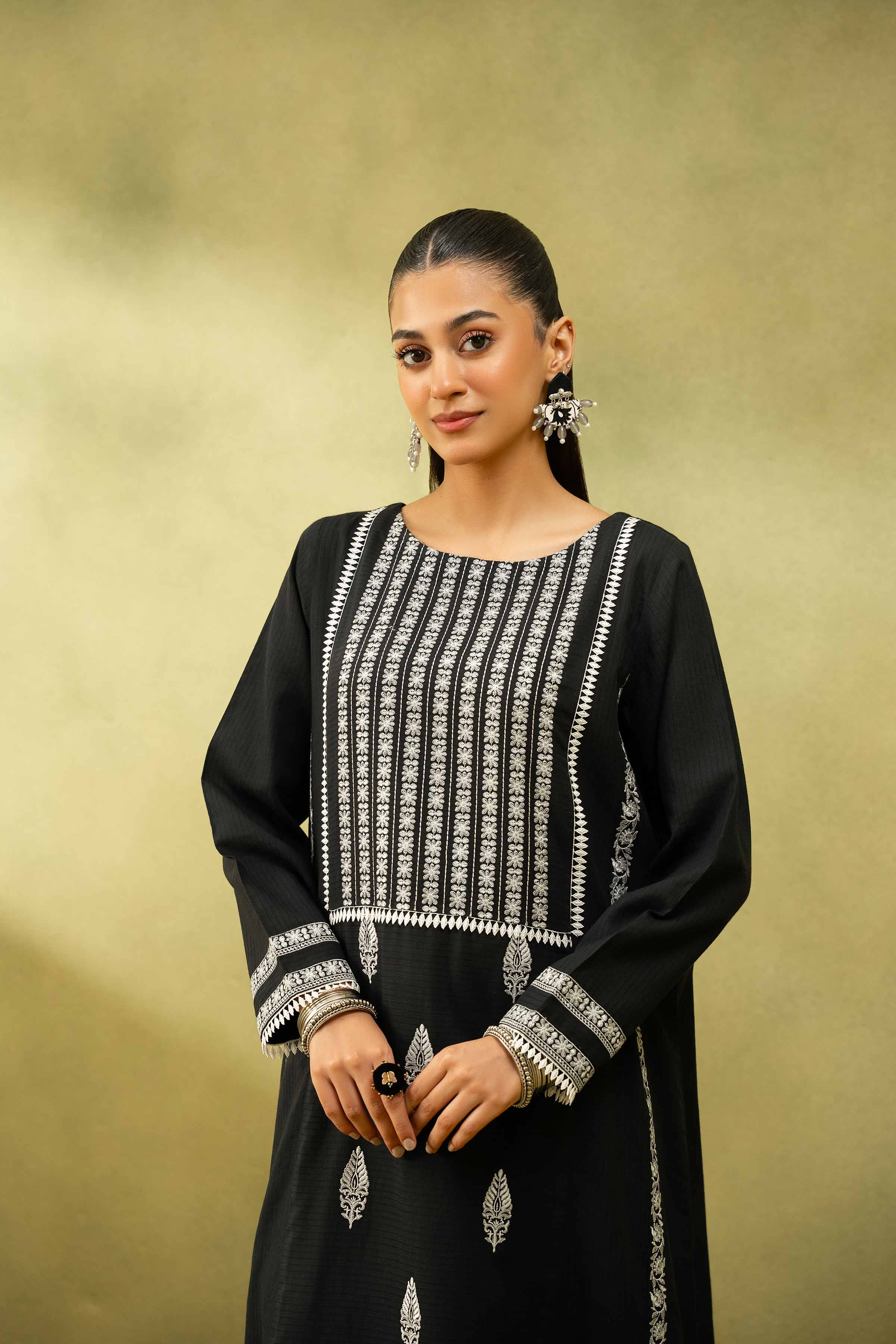 2 Piece - Embroidered Suit - PS25-71