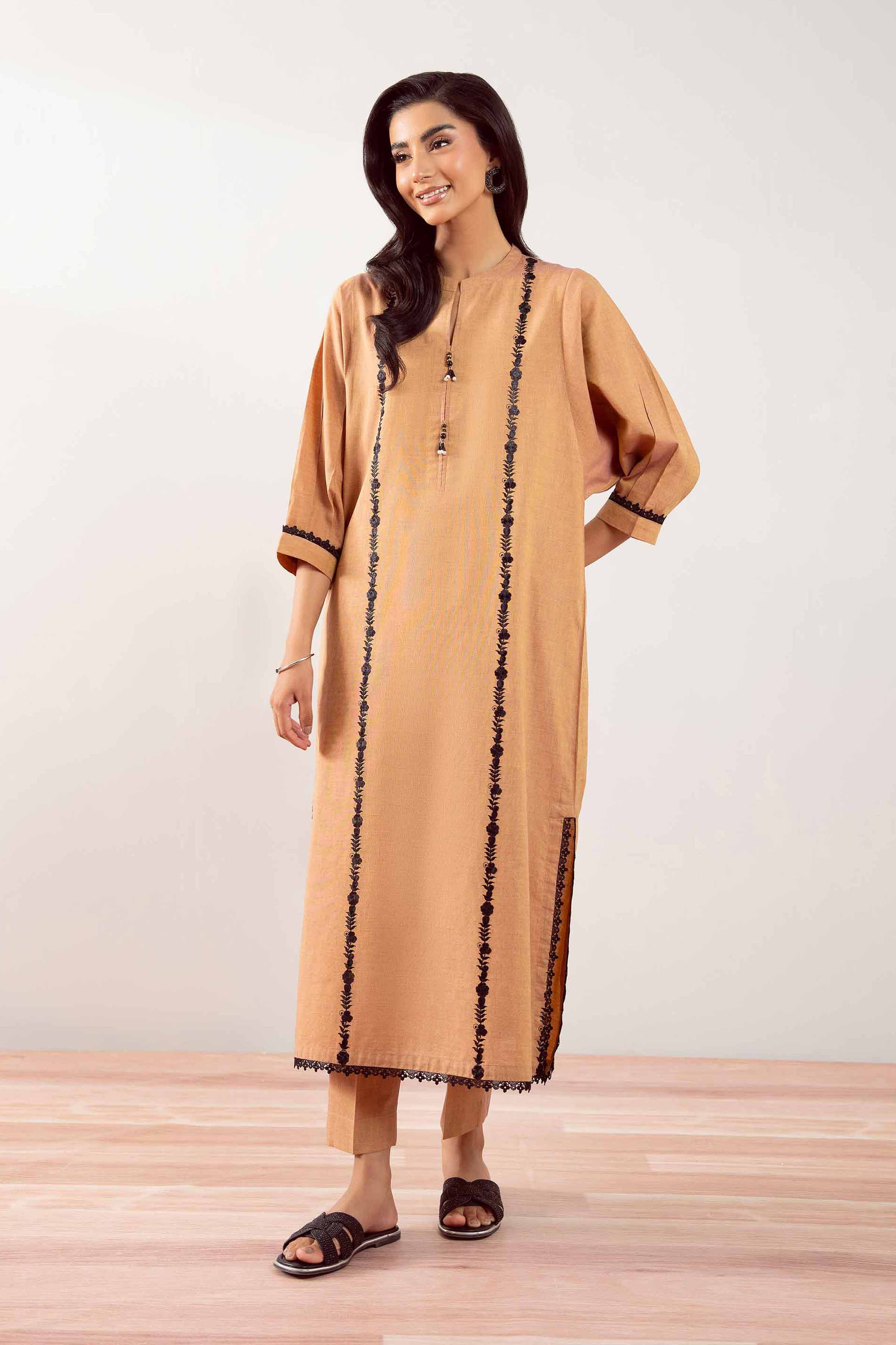2 Piece - Embroidered Suit - PS25-81 - for Women - Pret Collection | Nishat | Shop Online