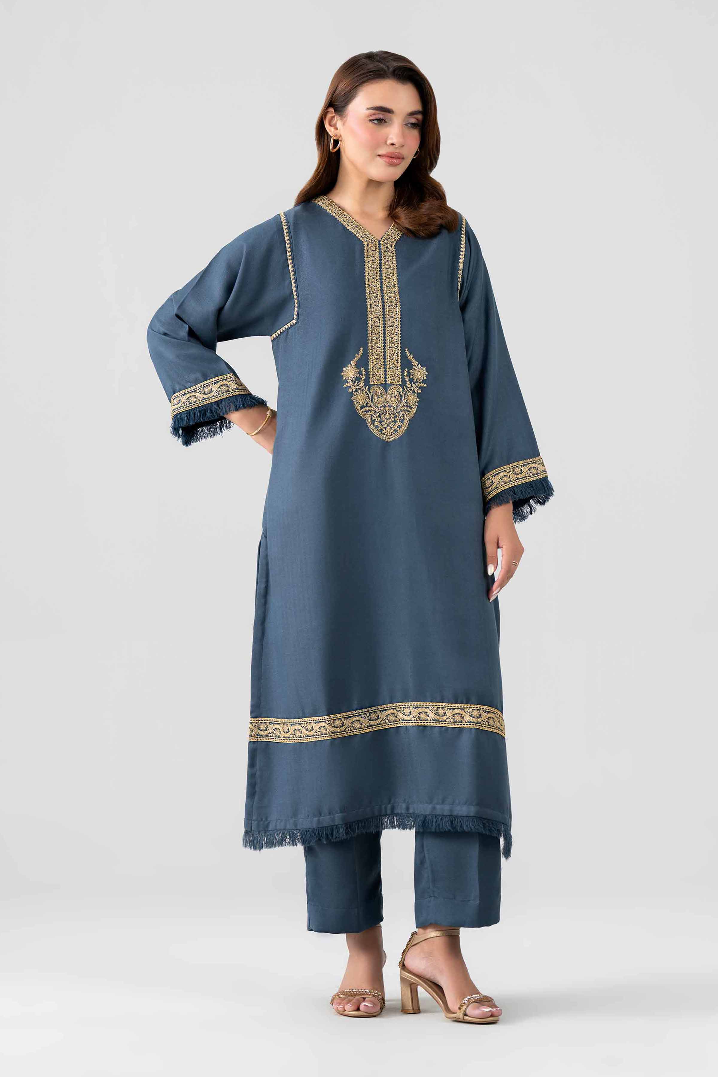 2 Piece - Embroidered Suit - PS26-160