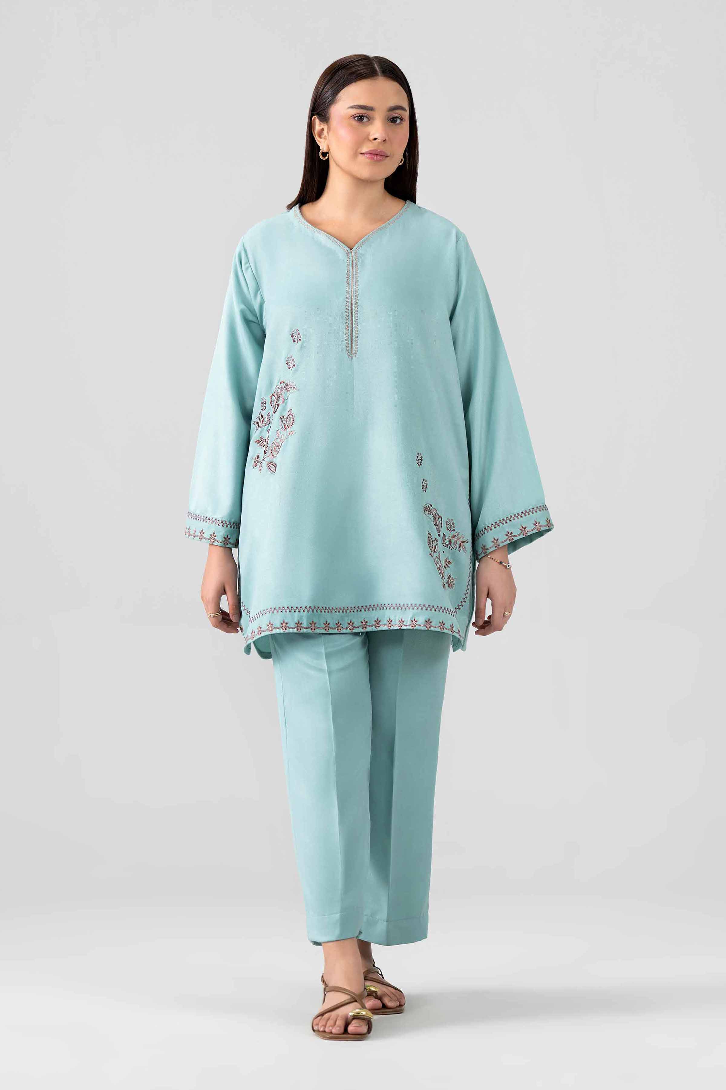 2 Piece - Embroidered Suit - PS26-162
