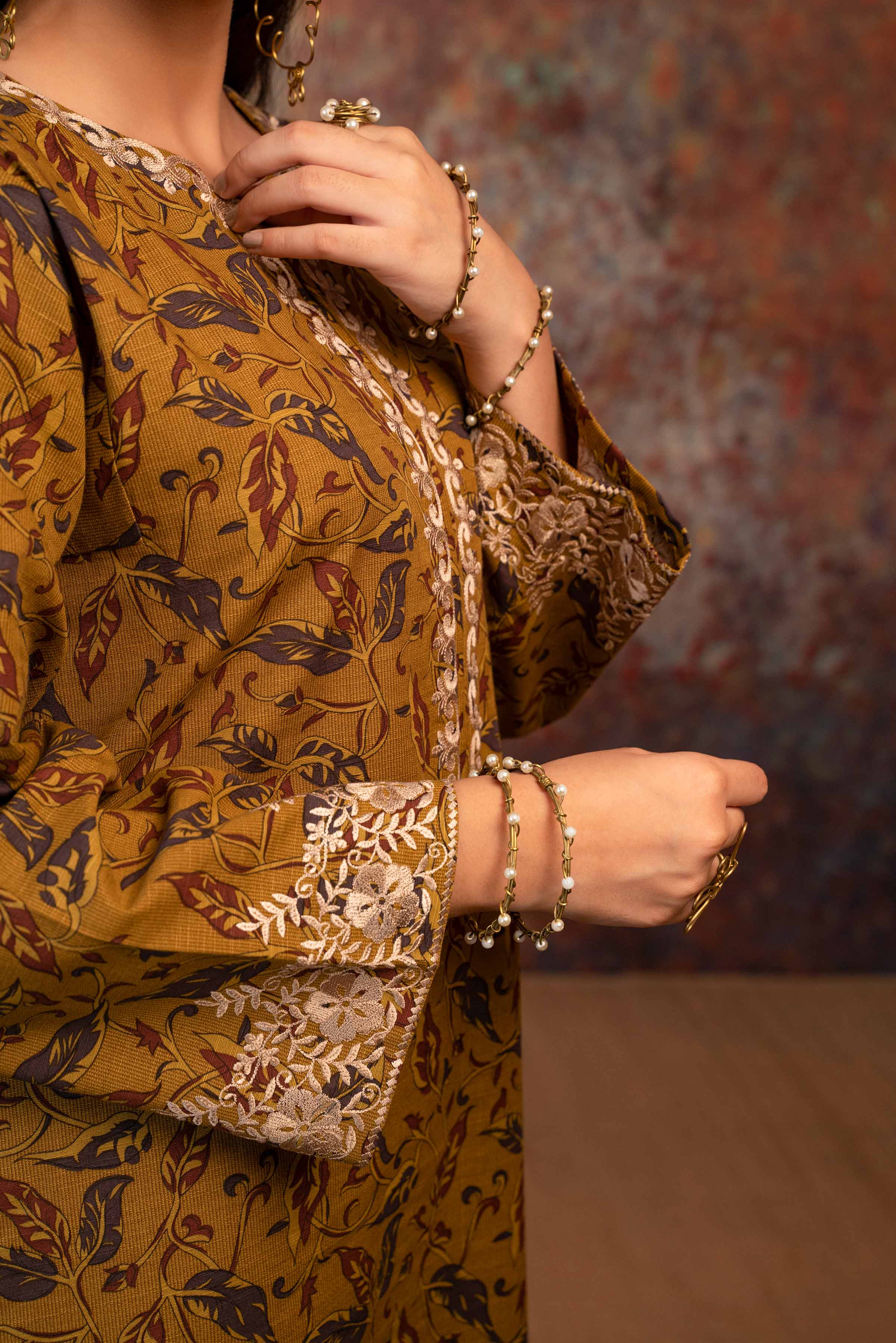 Printed Embroidered Shirt - PW23-133