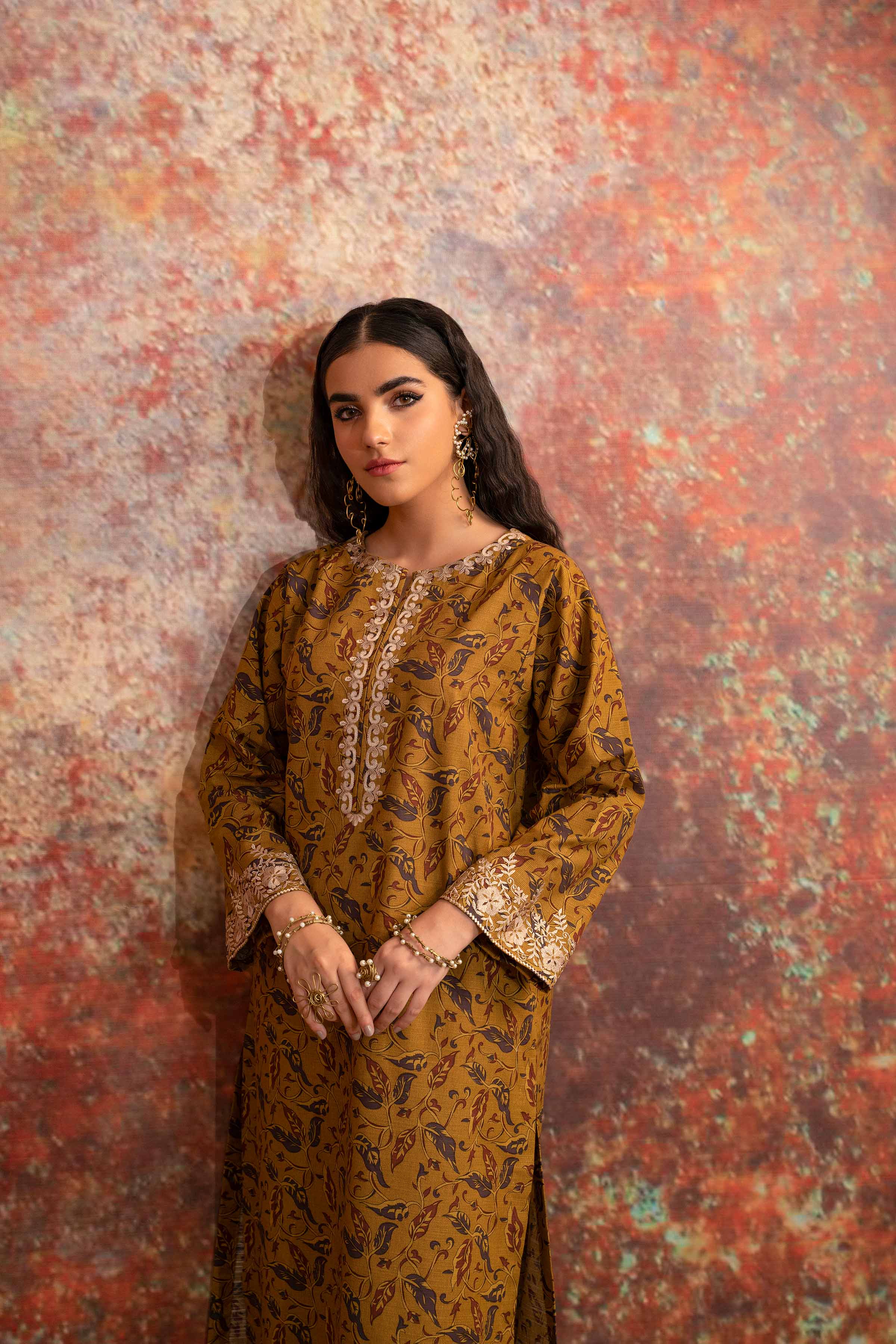 Printed Embroidered Shirt - PW23-133