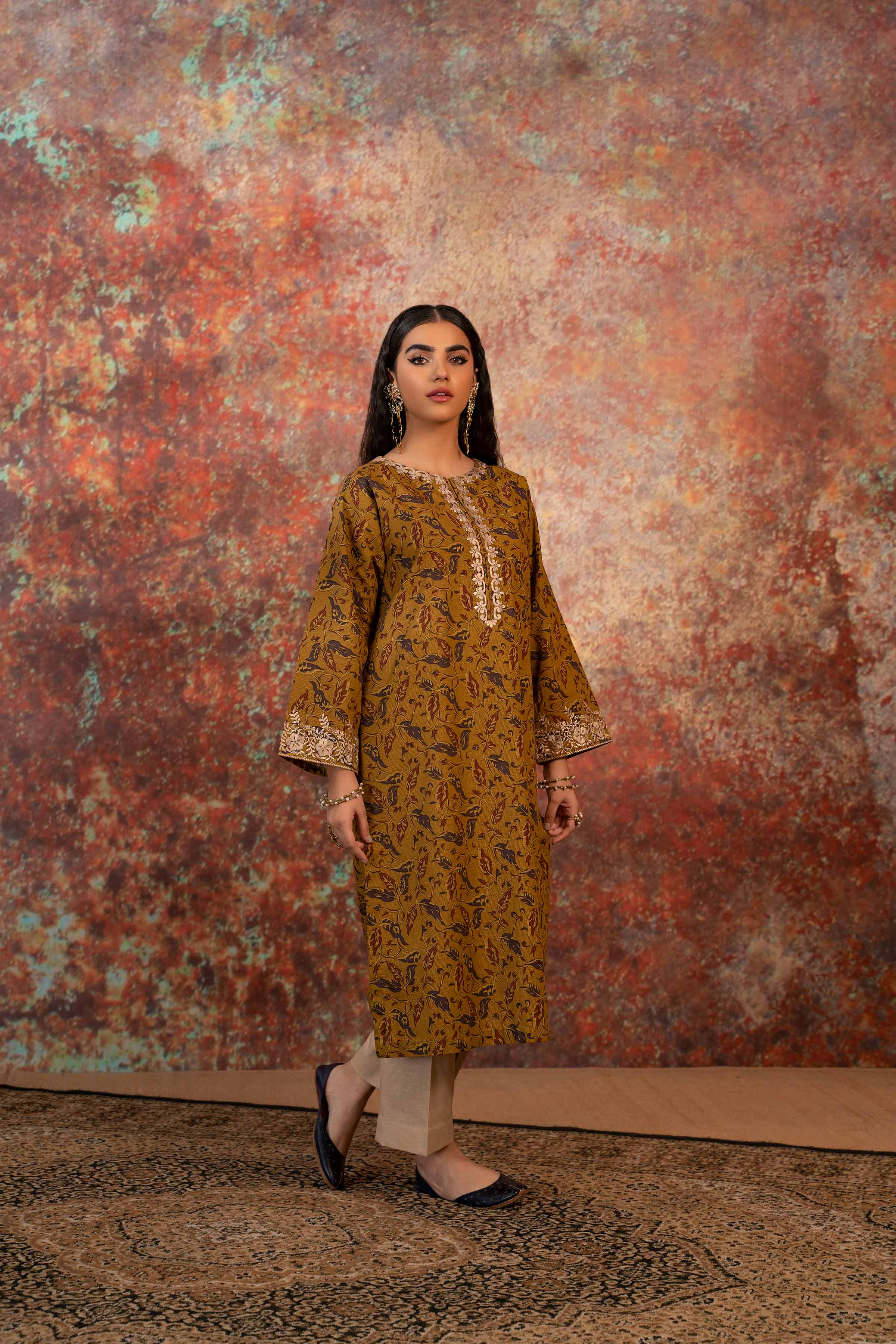 Printed Embroidered Shirt - PW23-133