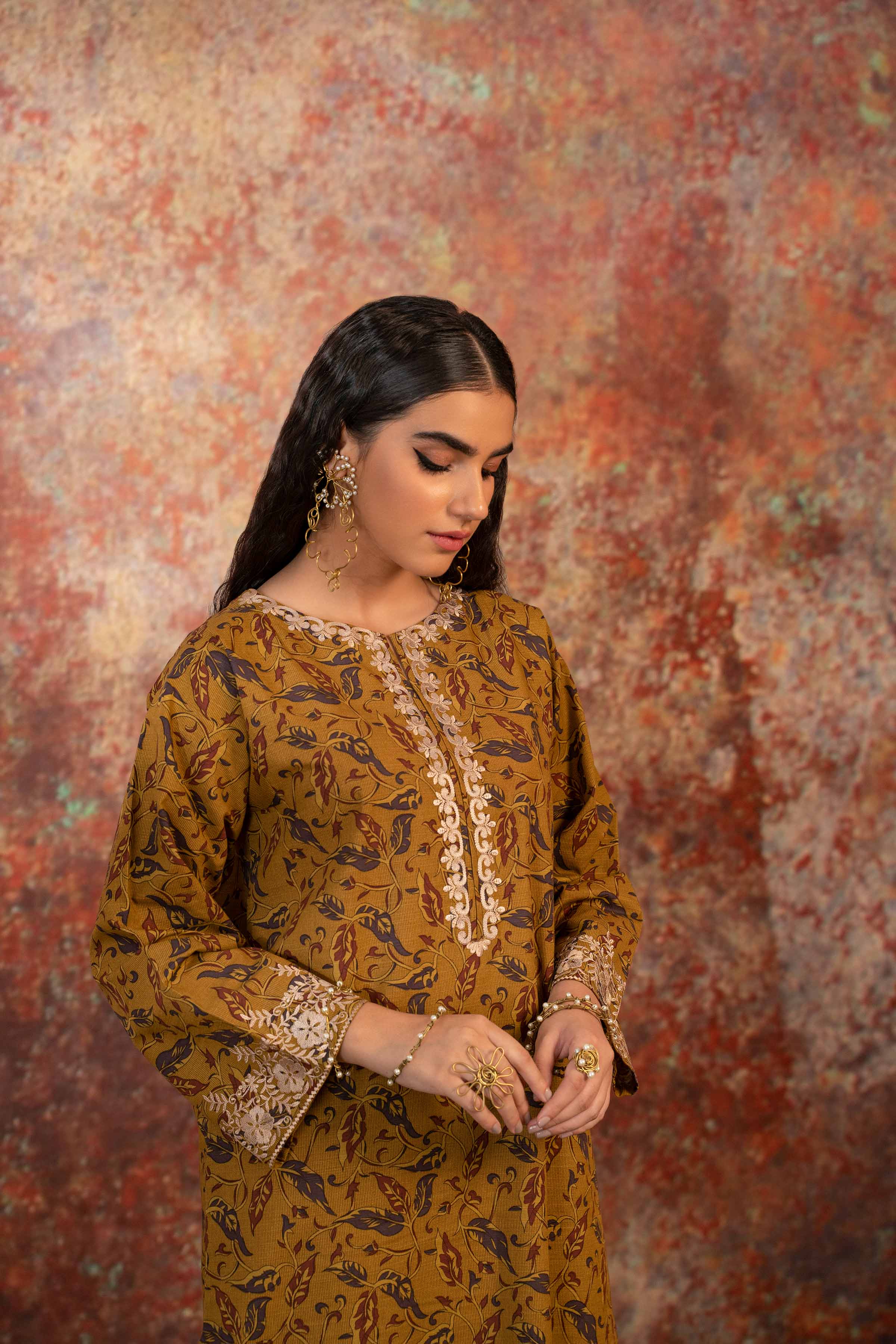 Printed Embroidered Shirt - PW23-133