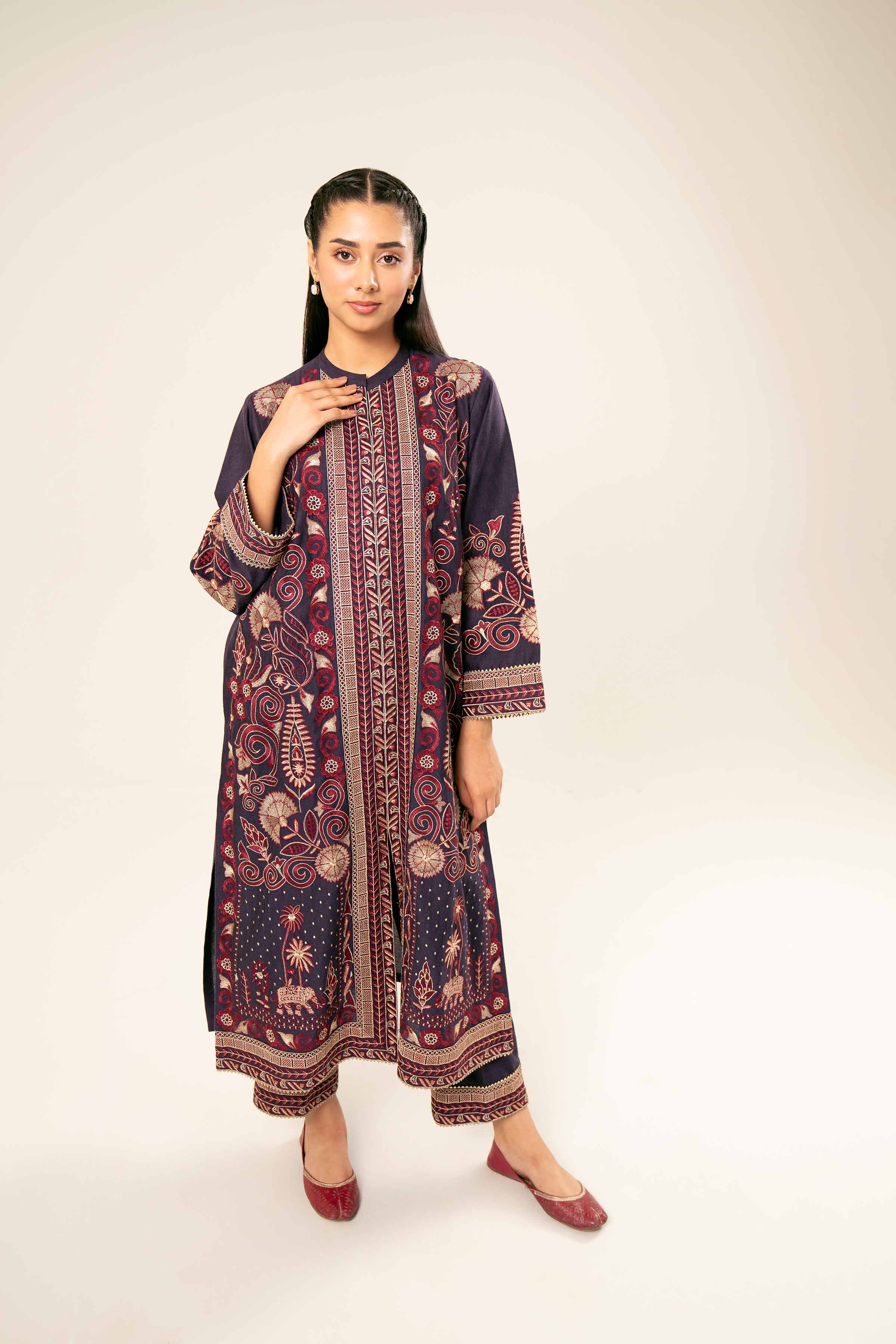 2 Piece - Embroidered Suit - PW24-103