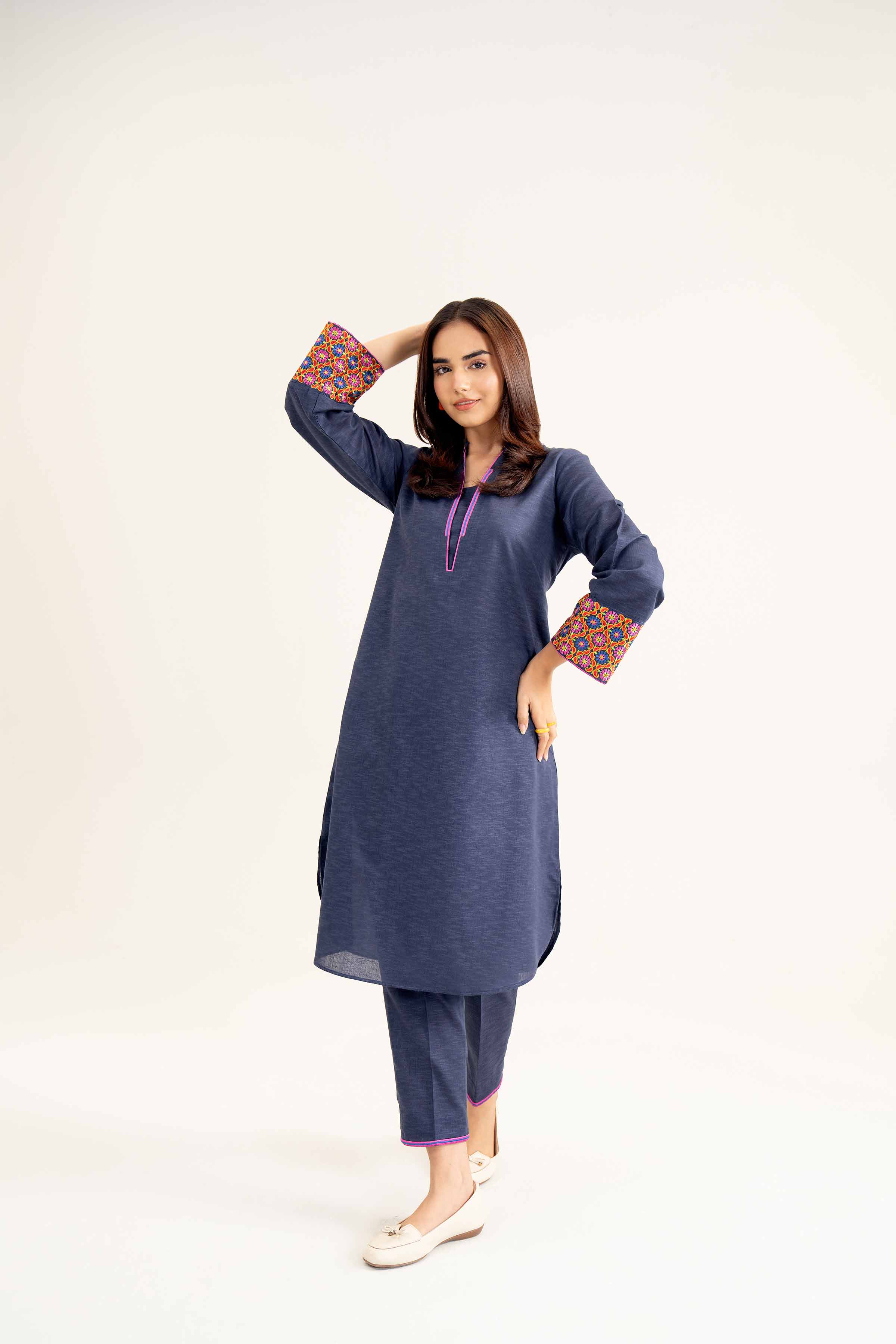 2 Piece - Embroidered Suit - PW24-105