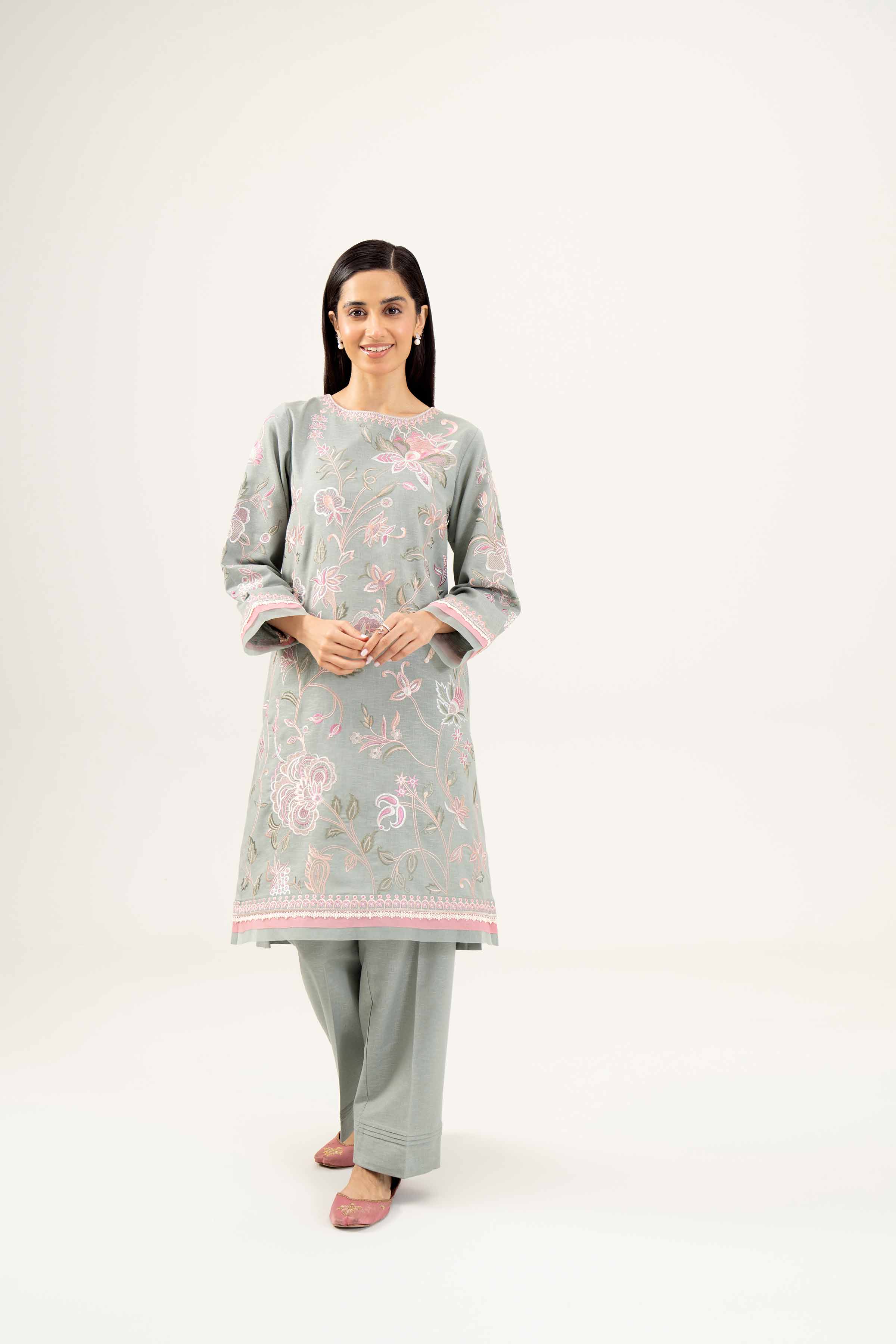2 Piece - Embroidered Suit - PW24-108
