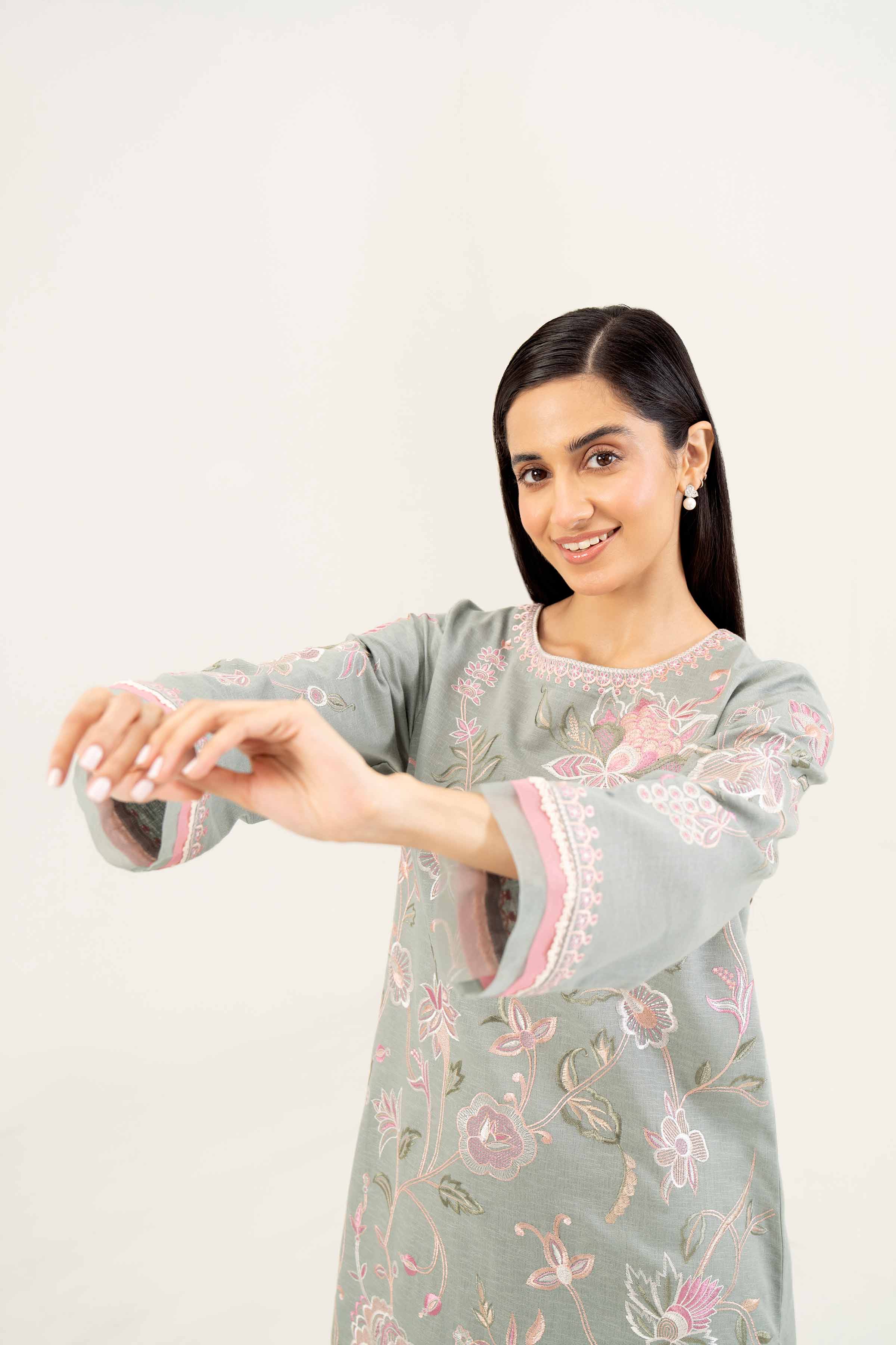 2 Piece - Embroidered Suit - PW24-108