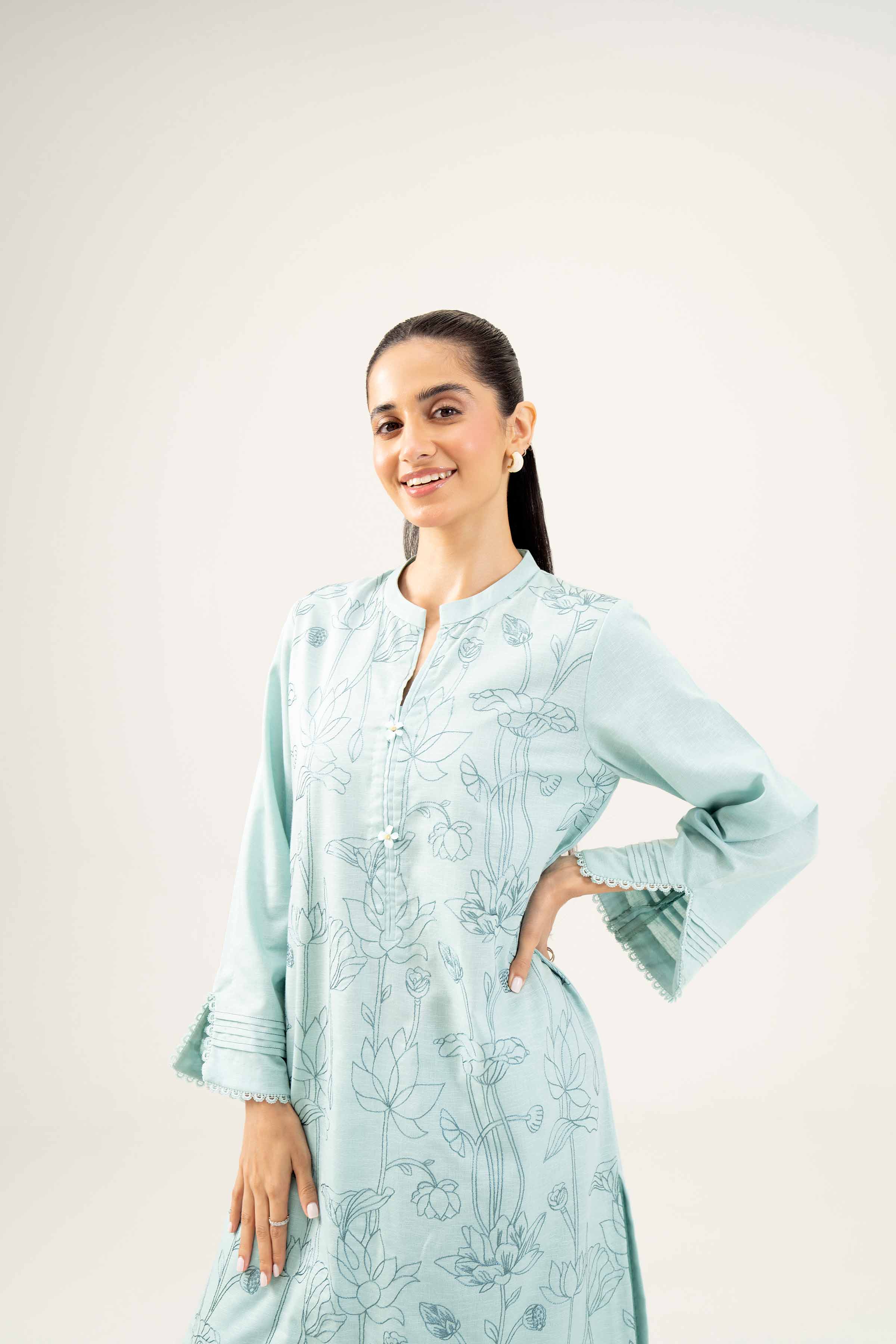 2 Piece - Embroidered Suit - PW24-11
